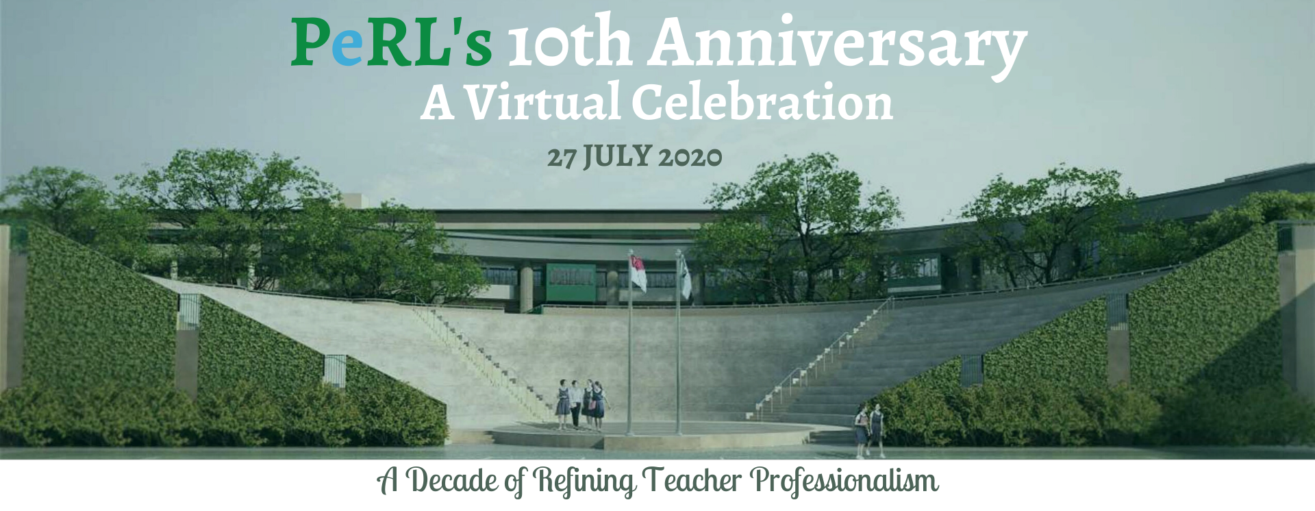 Banner for PeRL's 10th Anniversary Virtual Celebration on 27 July 2020