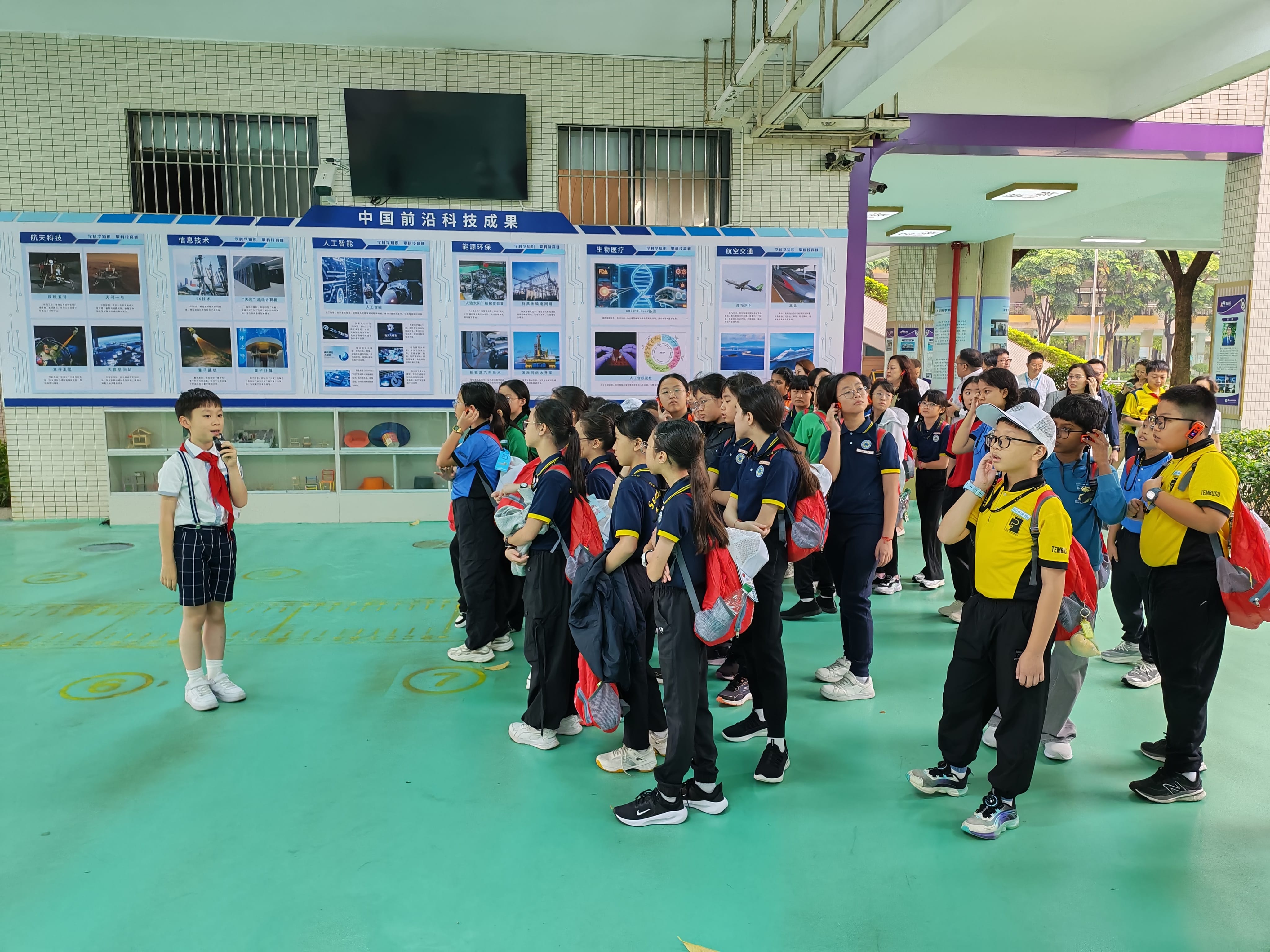 Students taking part in a group activity.