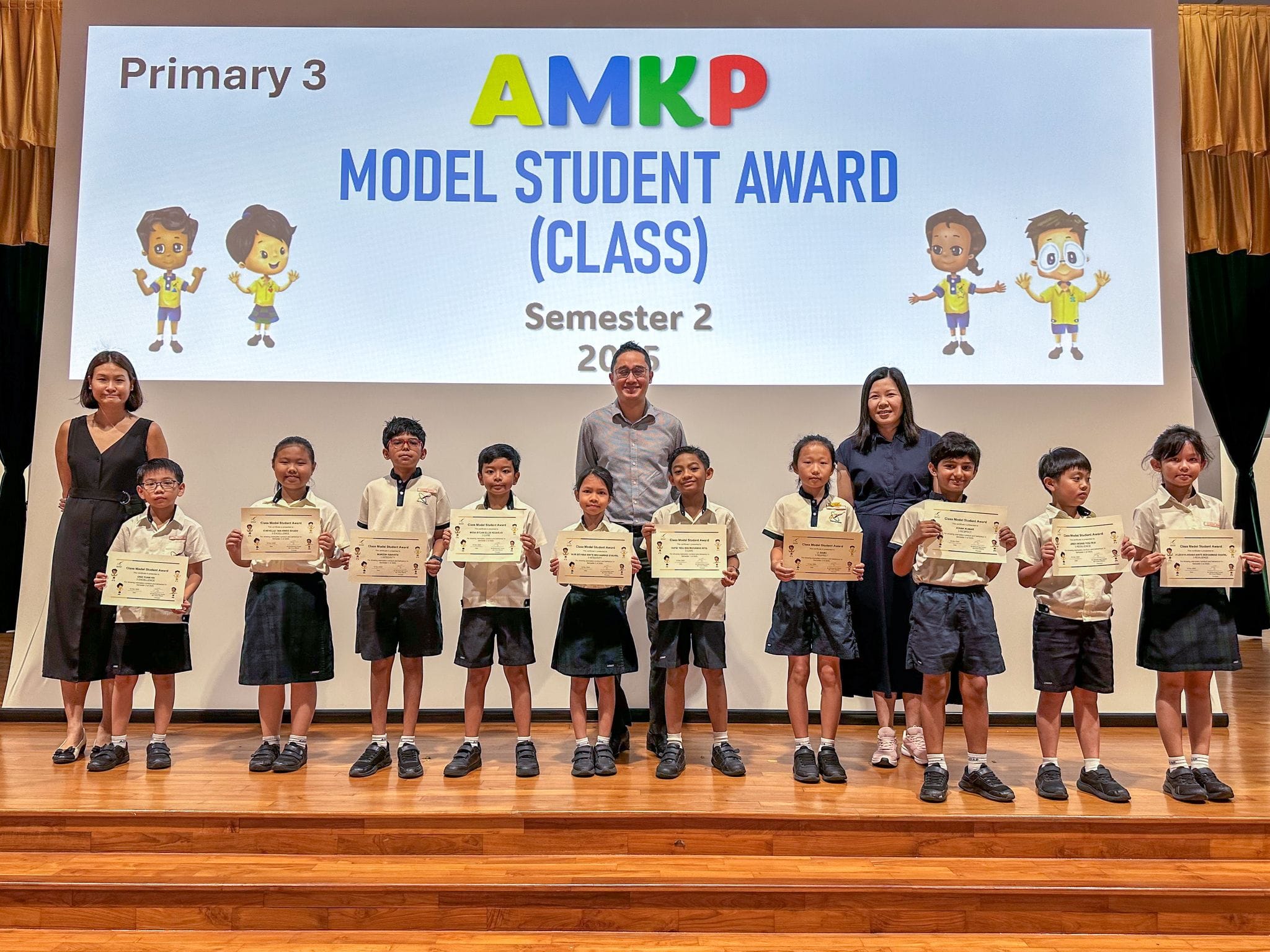Photo of Model Student Award (MSA) for P3 Semester 2