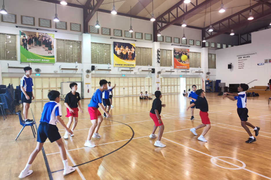 Cadets taking part in the inter-school NCC Sports Championship