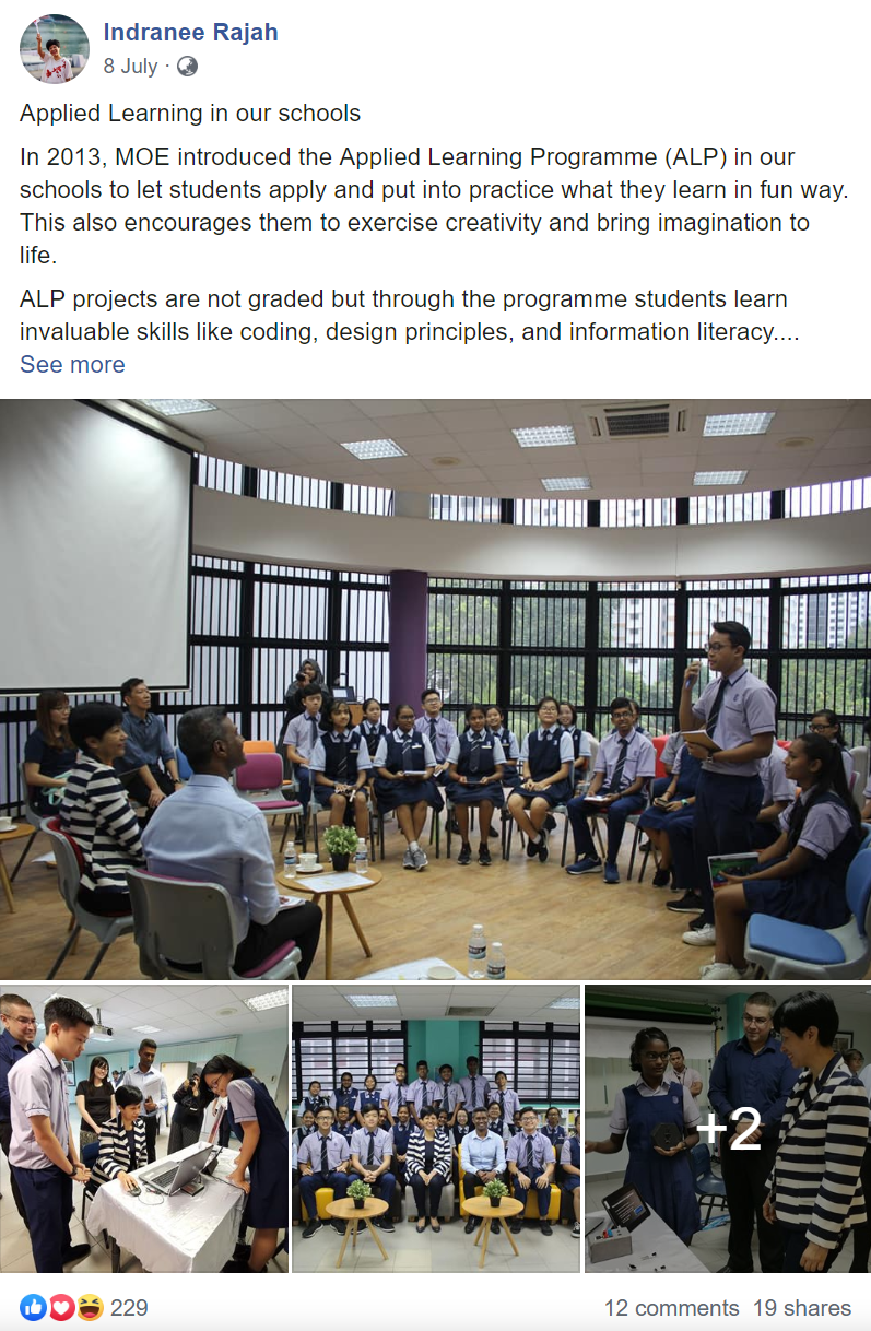 ALP Indranee visit 2