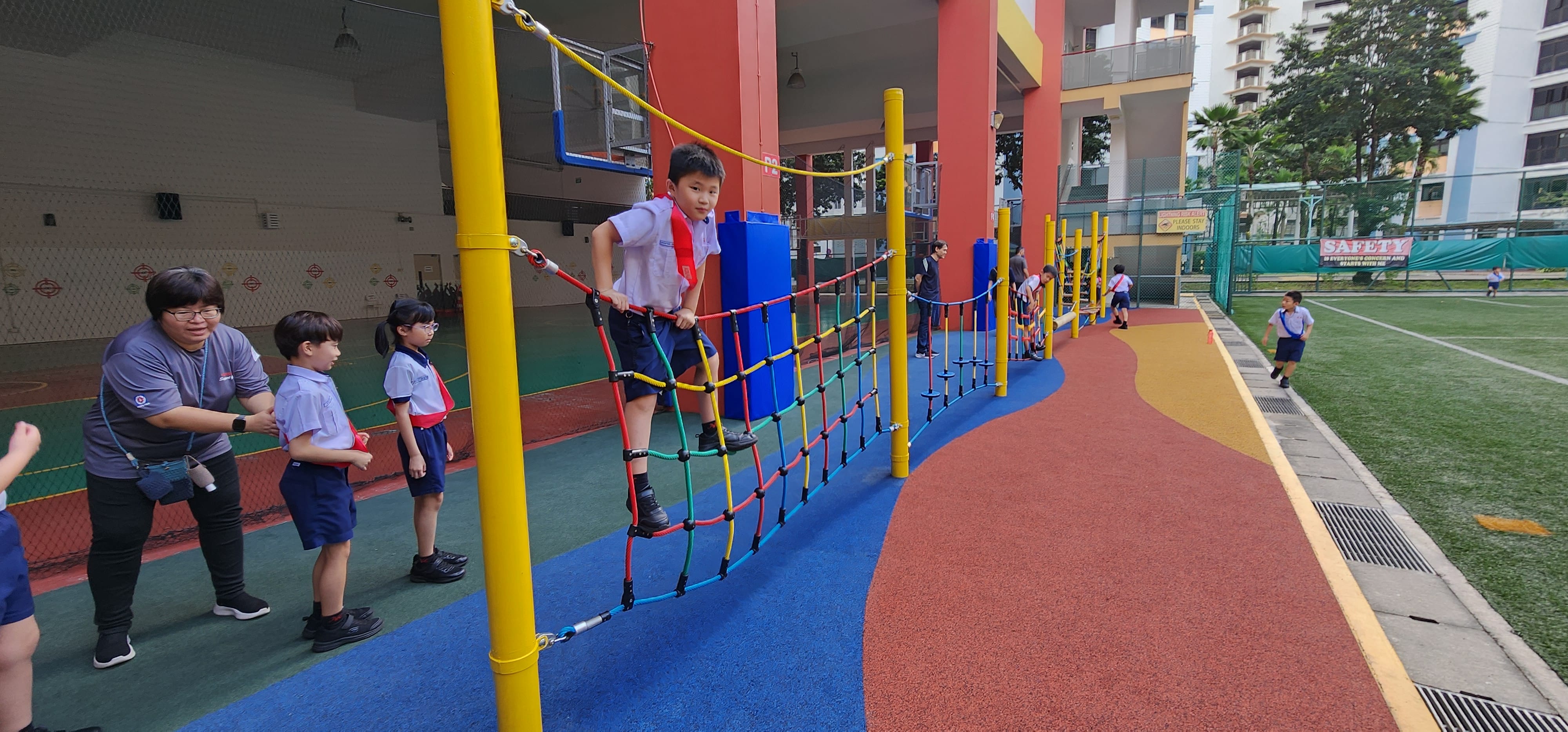 Play@Recess students playing at the playground.
