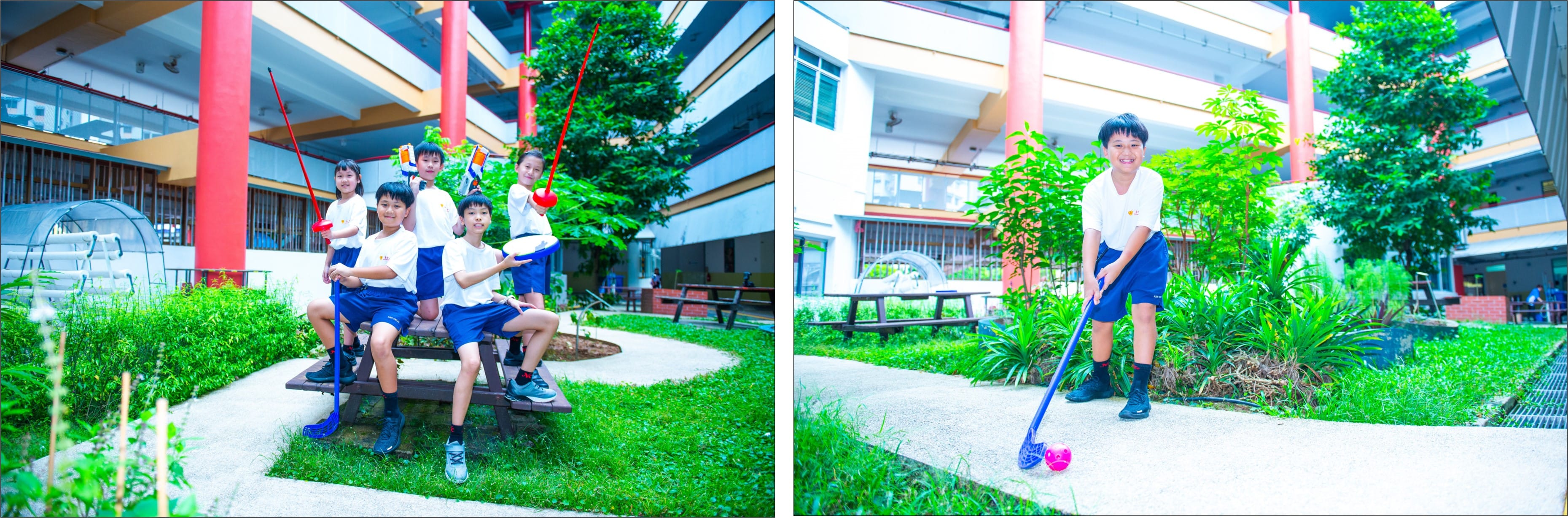 Sports Club students in action.