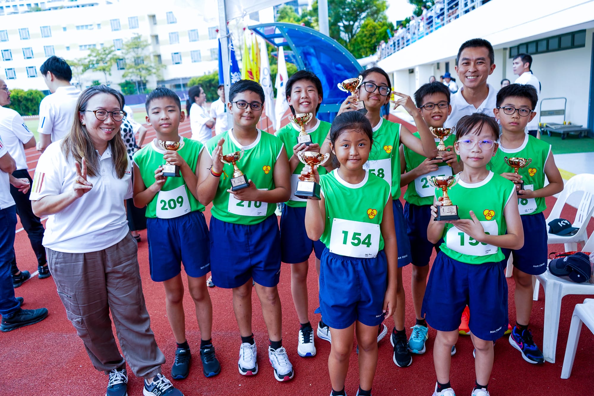 group photo with Mrs Ong