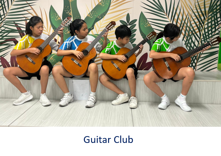 Join the school's new Guitar Club CCA to learn music foundations, classical techniques, and various guitar styles including strumming and singing.