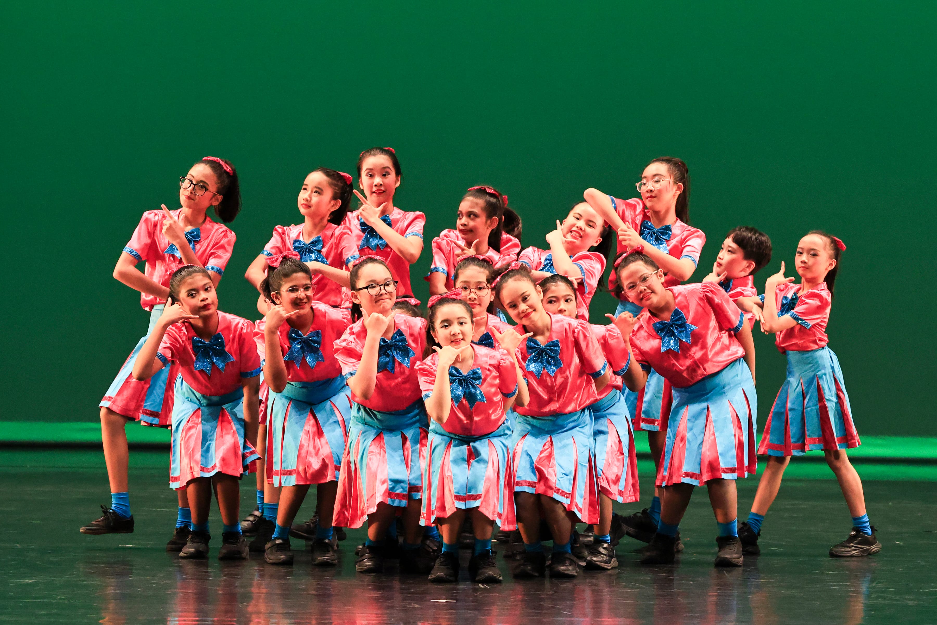 creative dance students on stage at their SYF performance