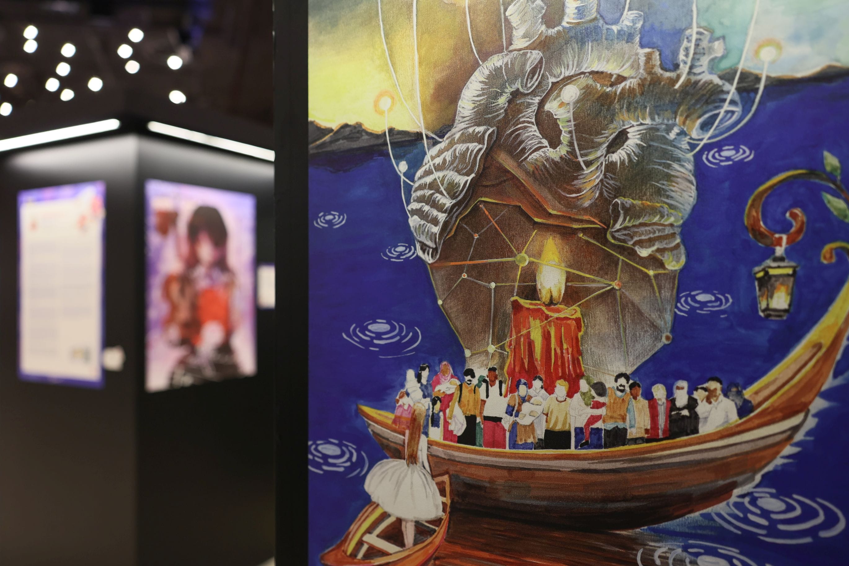 Close up shot of a winning design artwork for Live On Festival 2025