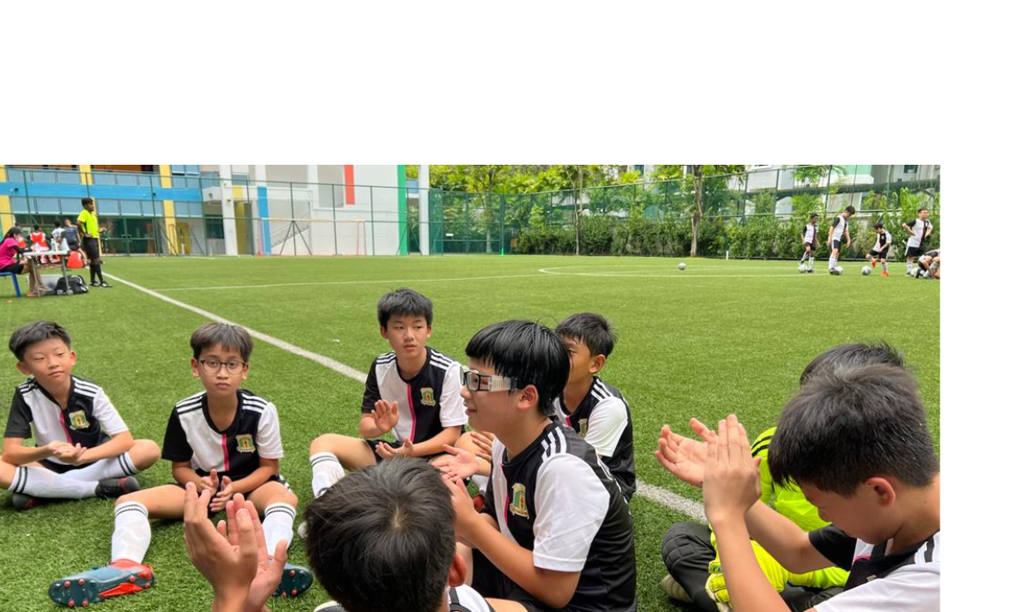 students at football practise
