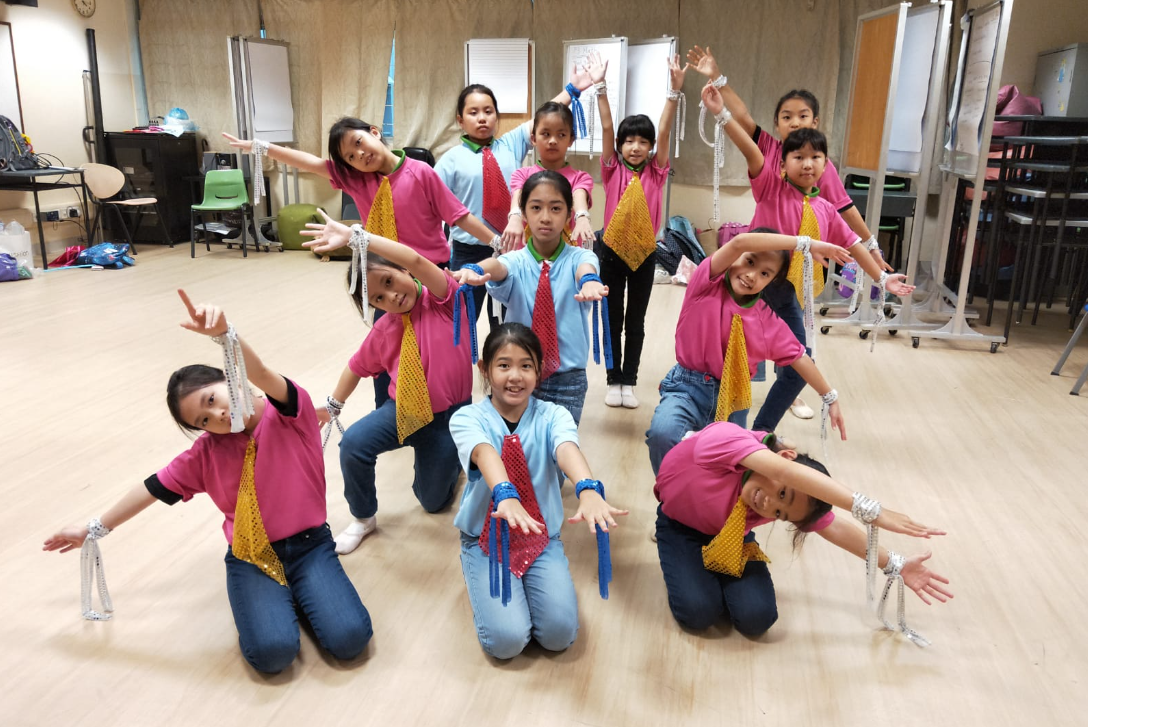 Students displaying their dance steps