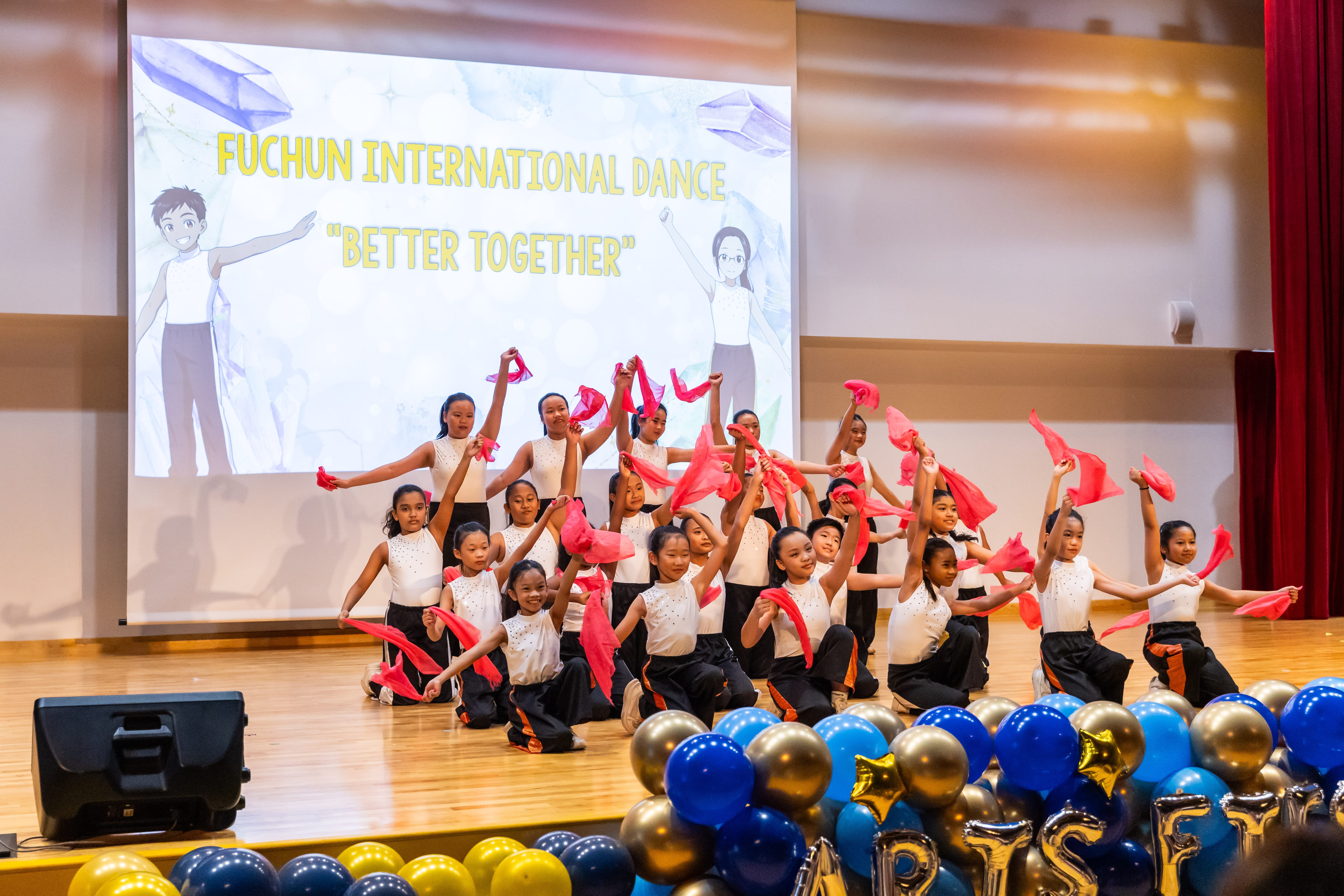 Fuchun Primary School International Dance performing during Arts Fiesta.