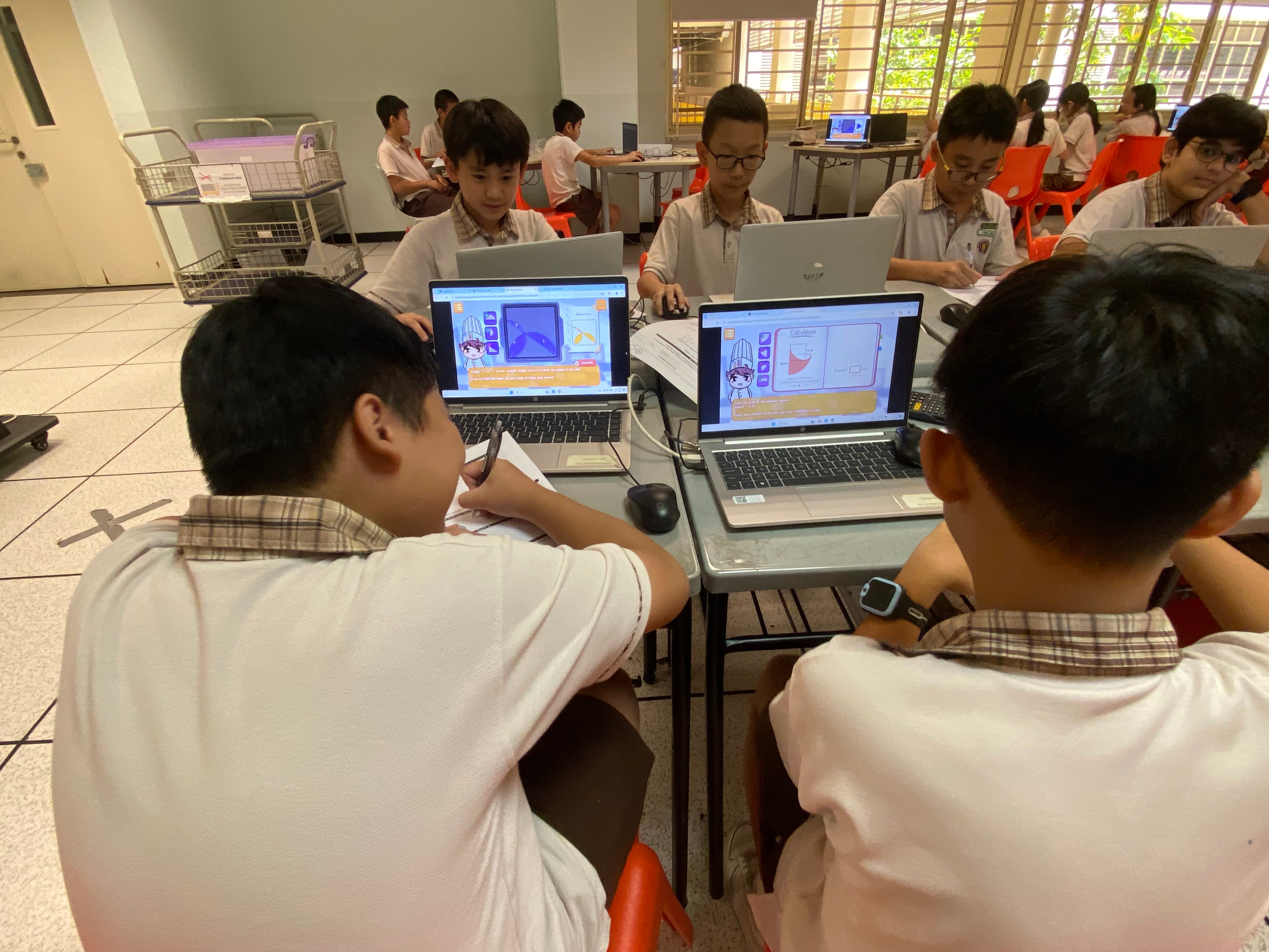 P6 Math Practice using ICT Hands-On Math Activity