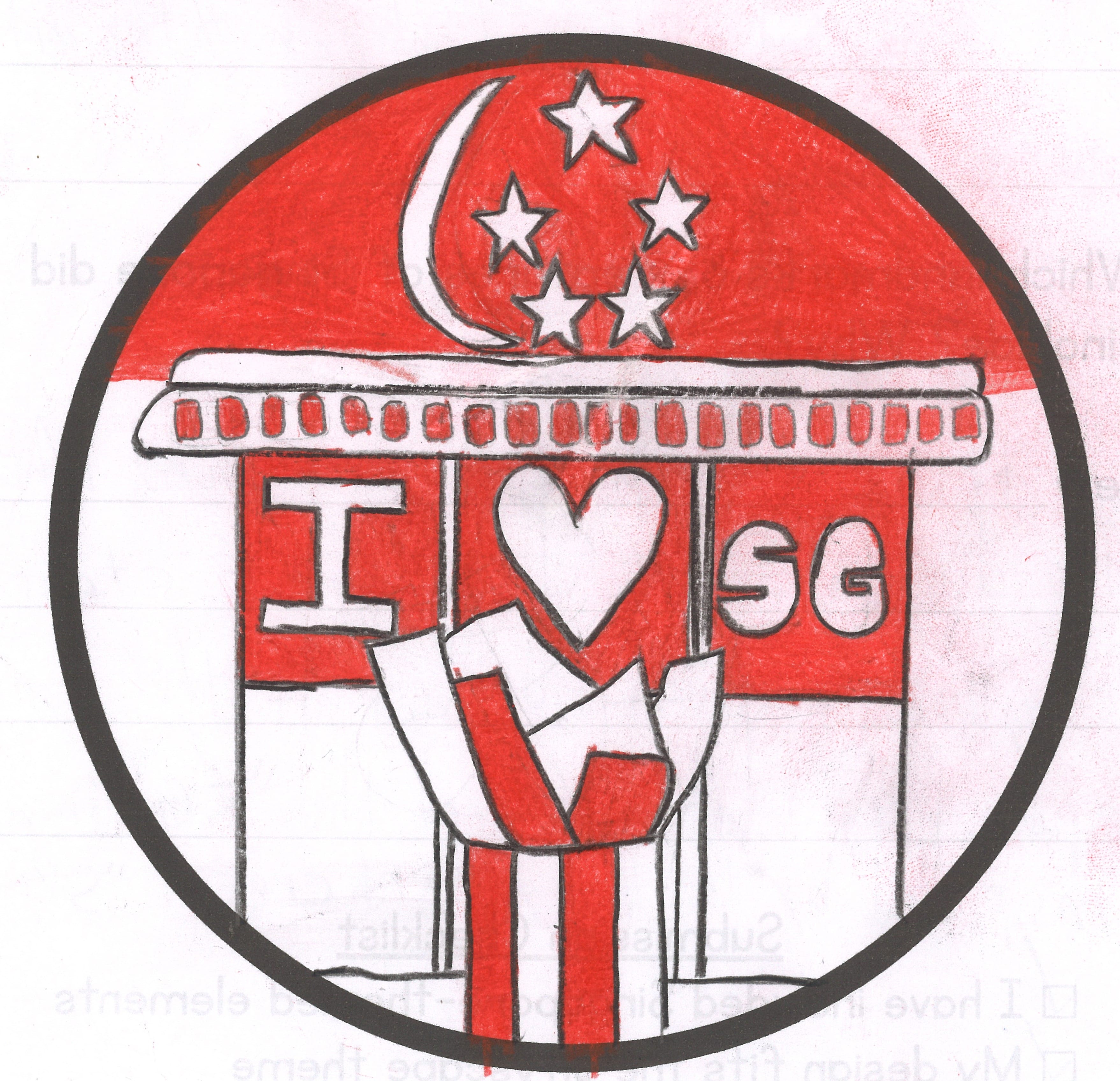 Singapore cityscape design contest winning entry.