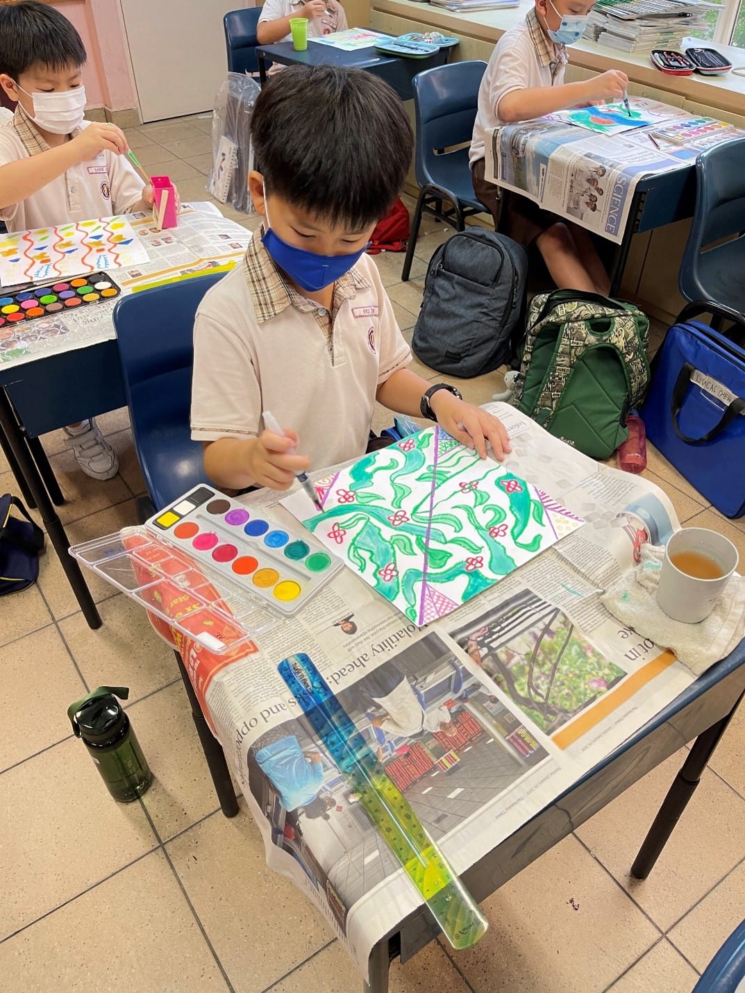 P3 Wax Resist Painting