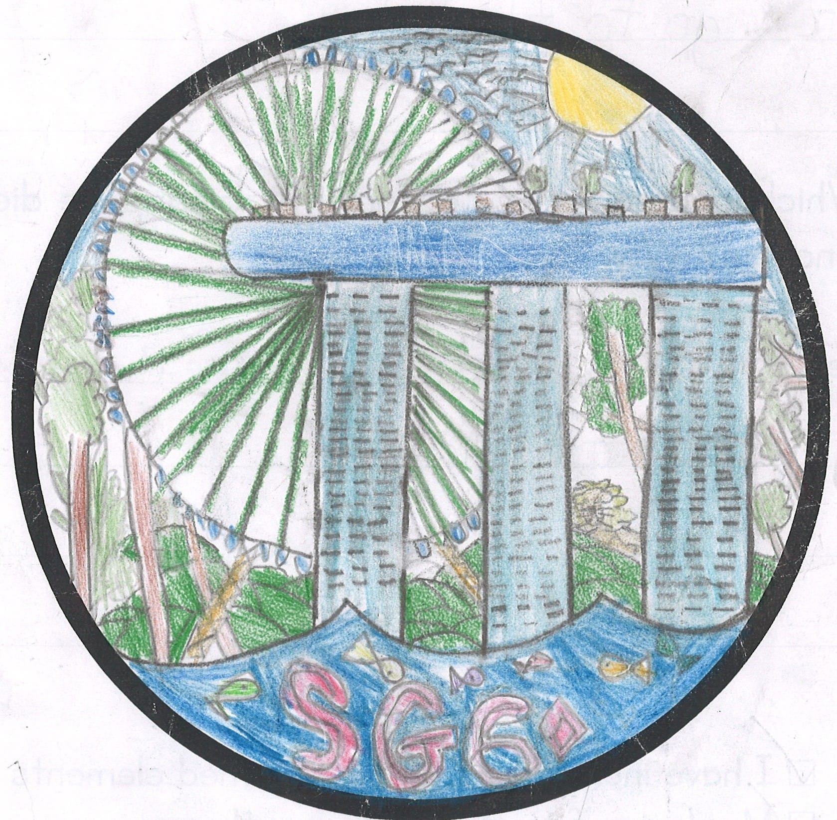 Singapore cityscape design contest shortlisted piece.
