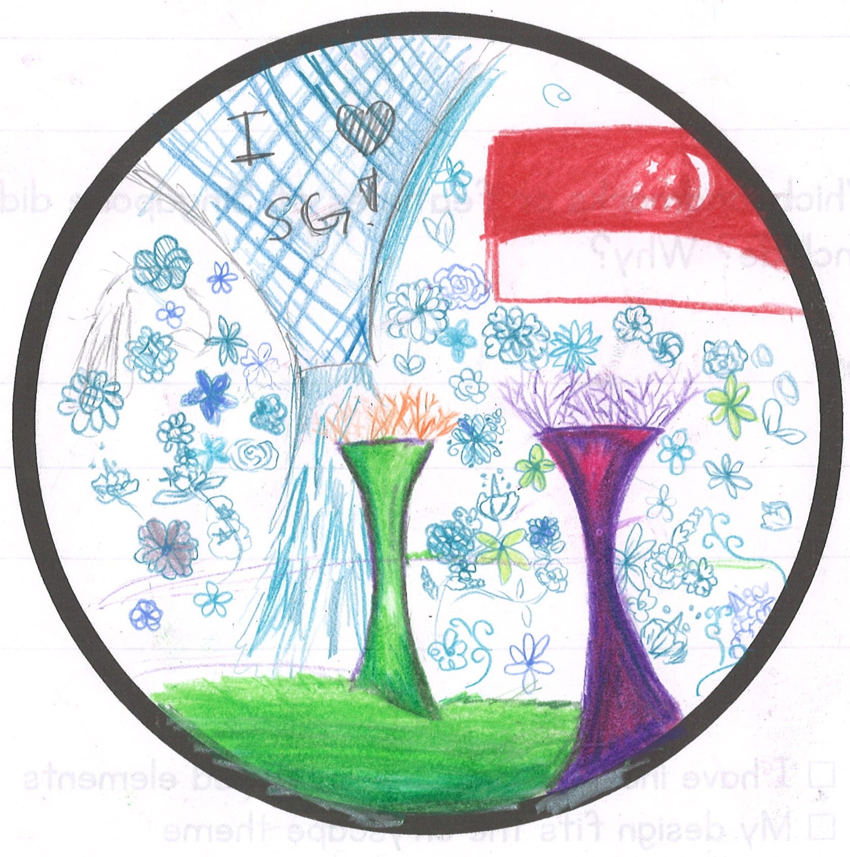 Singapore cityscape design contest shortlisted piece.