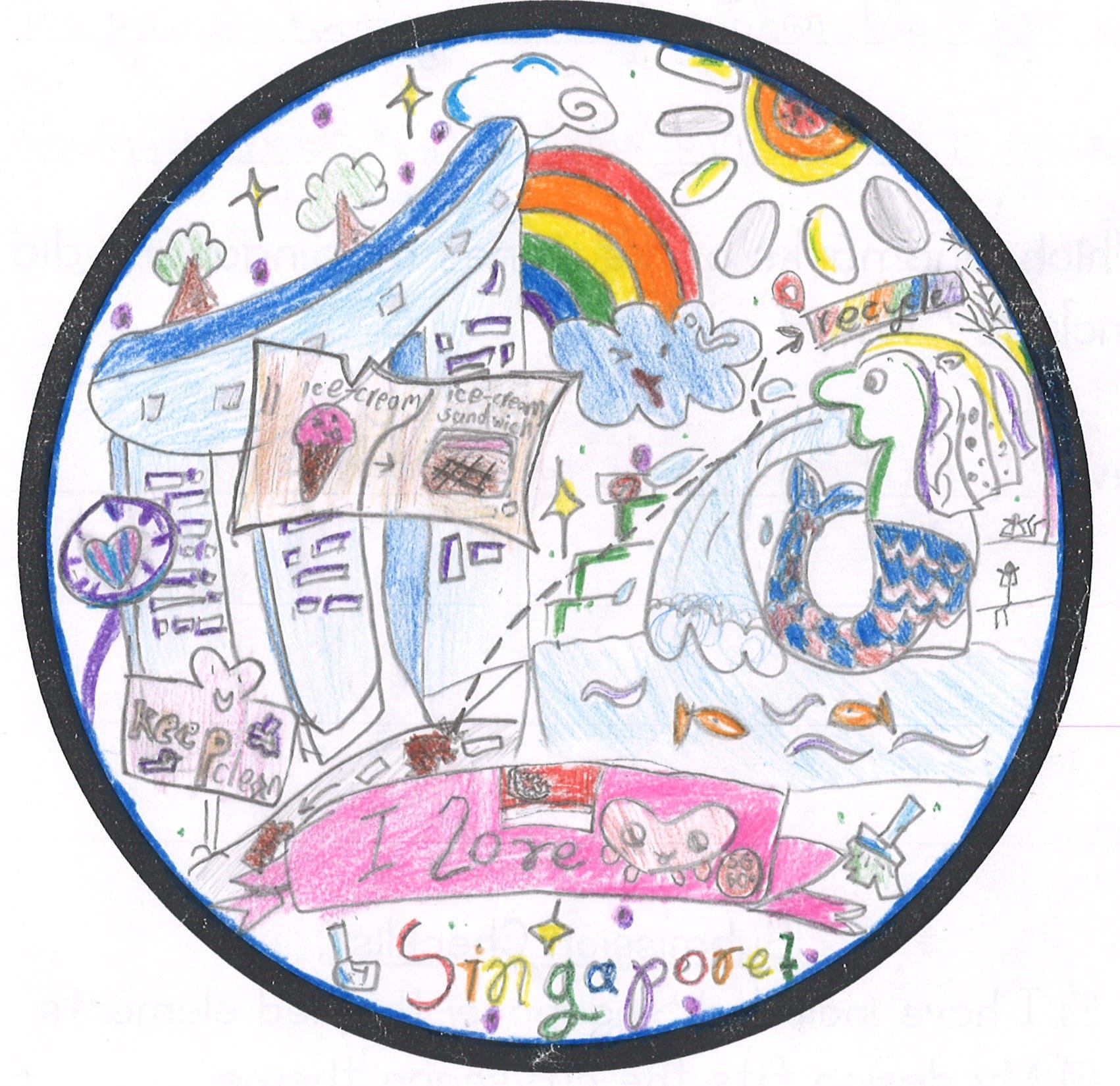Singapore cityscape design contest shortlisted piece.