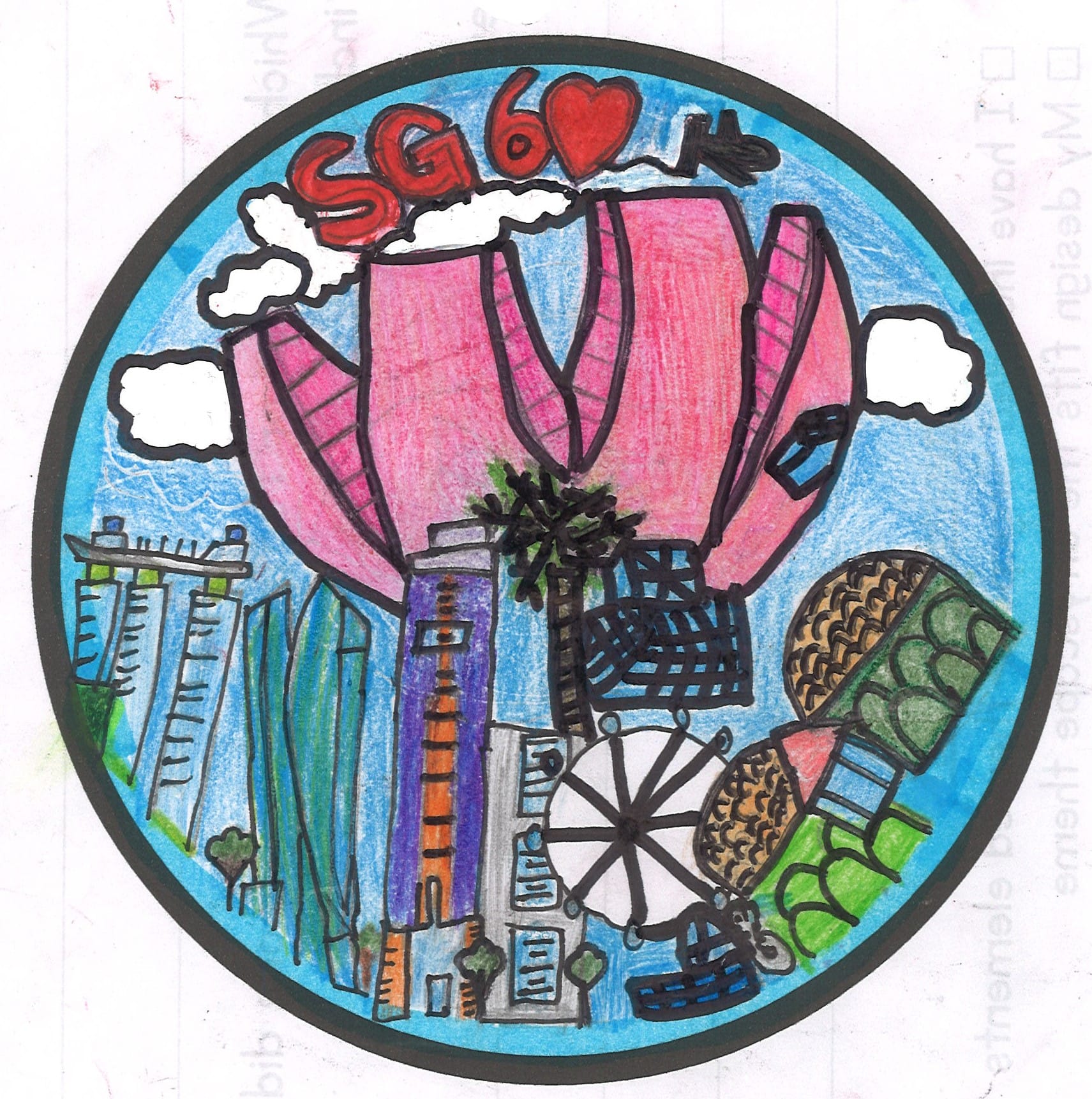 Singapore cityscape design contest shortlisted piece.
