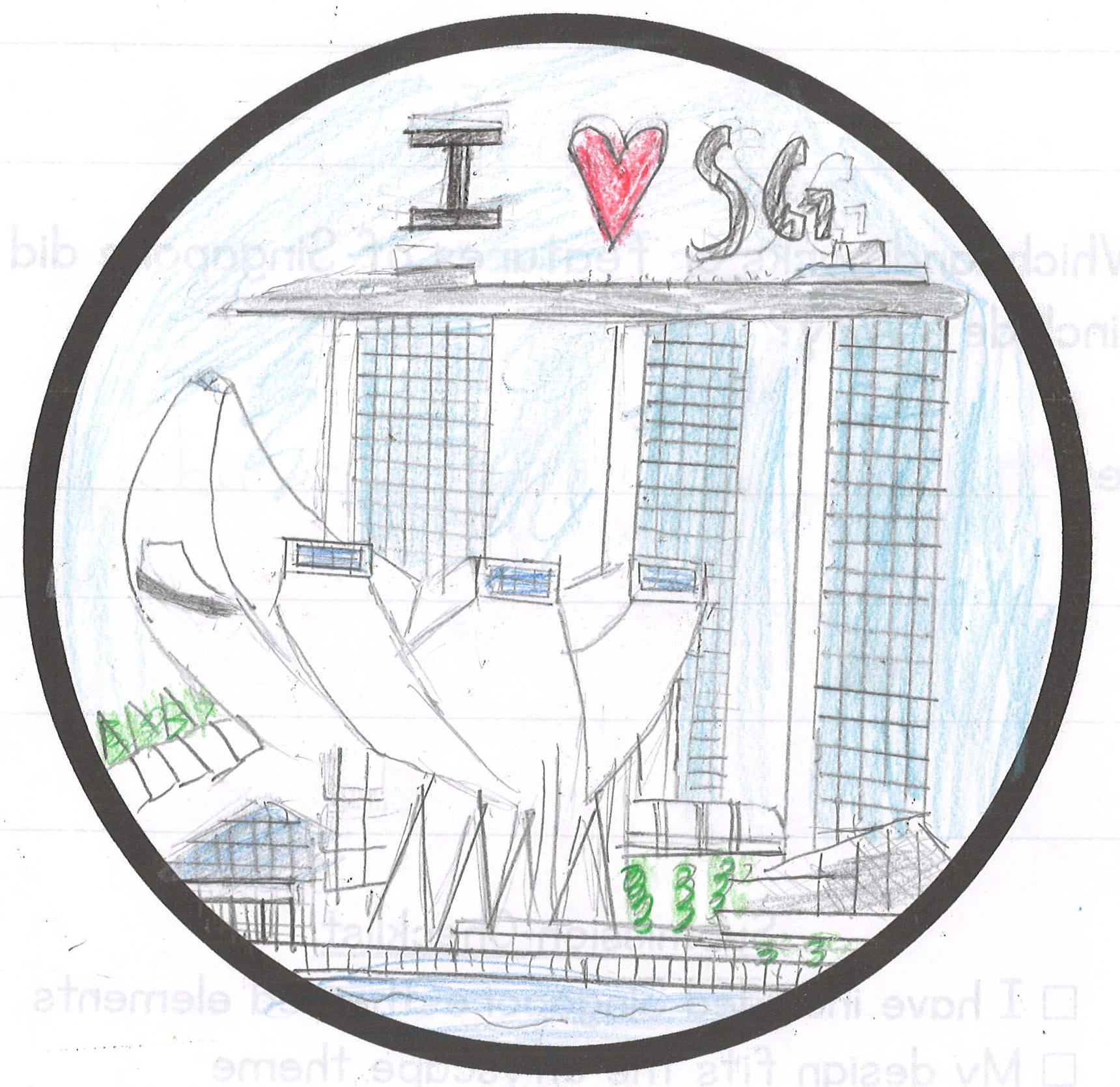 Singapore cityscape design contest shortlisted piece.