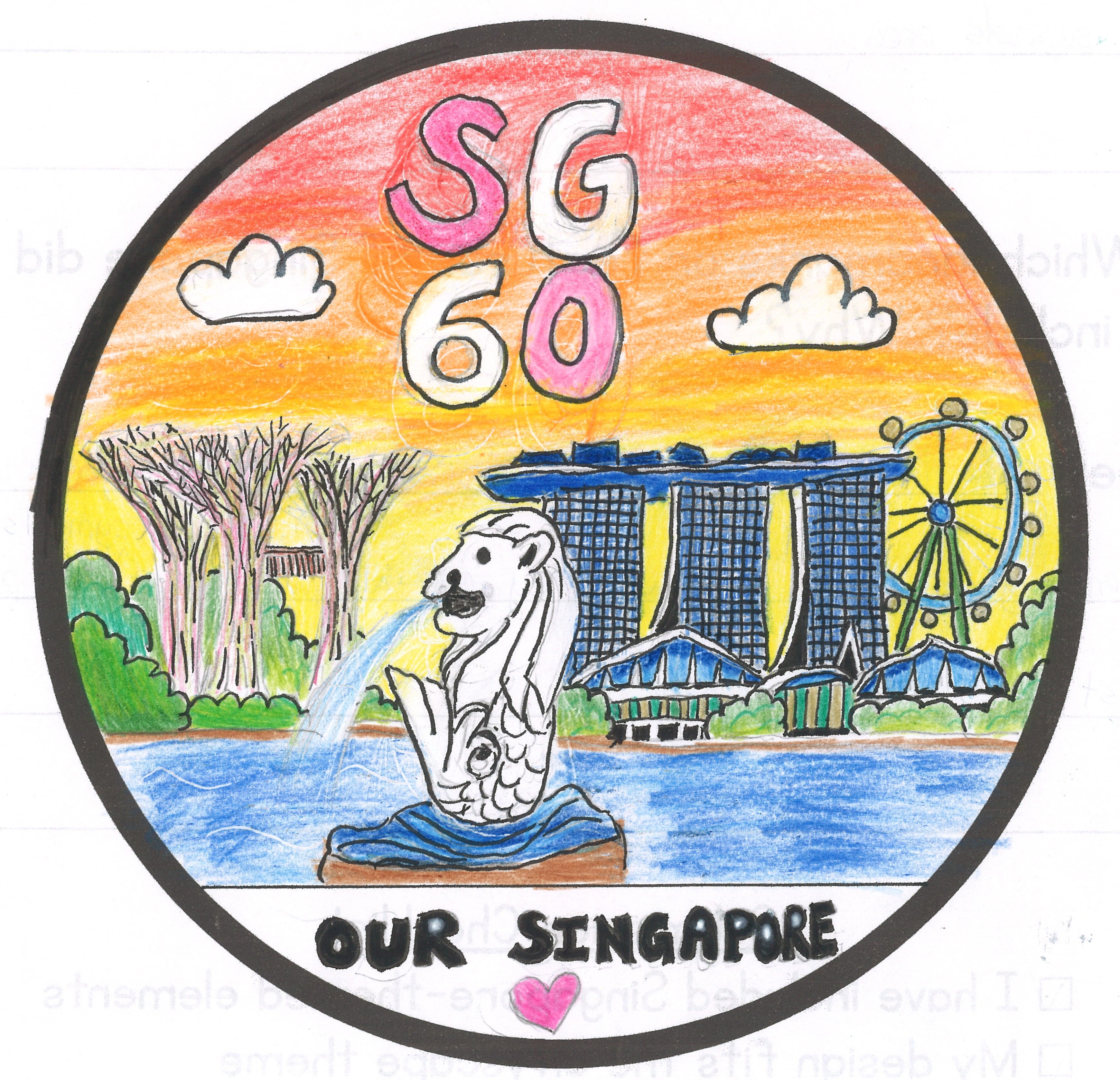 Singapore cityscape design contest winning entry.