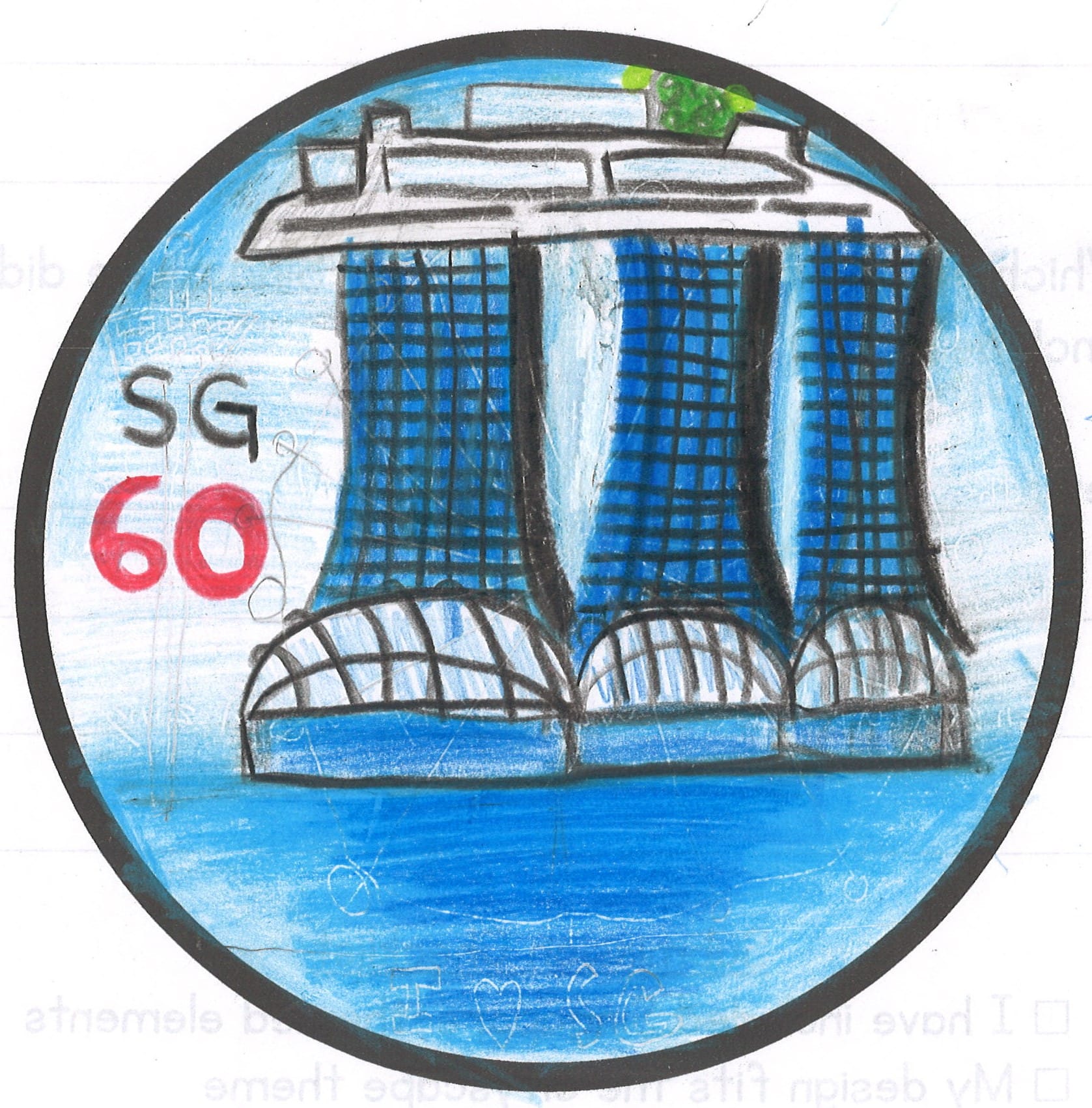 Singapore cityscape design contest shortlisted piece.