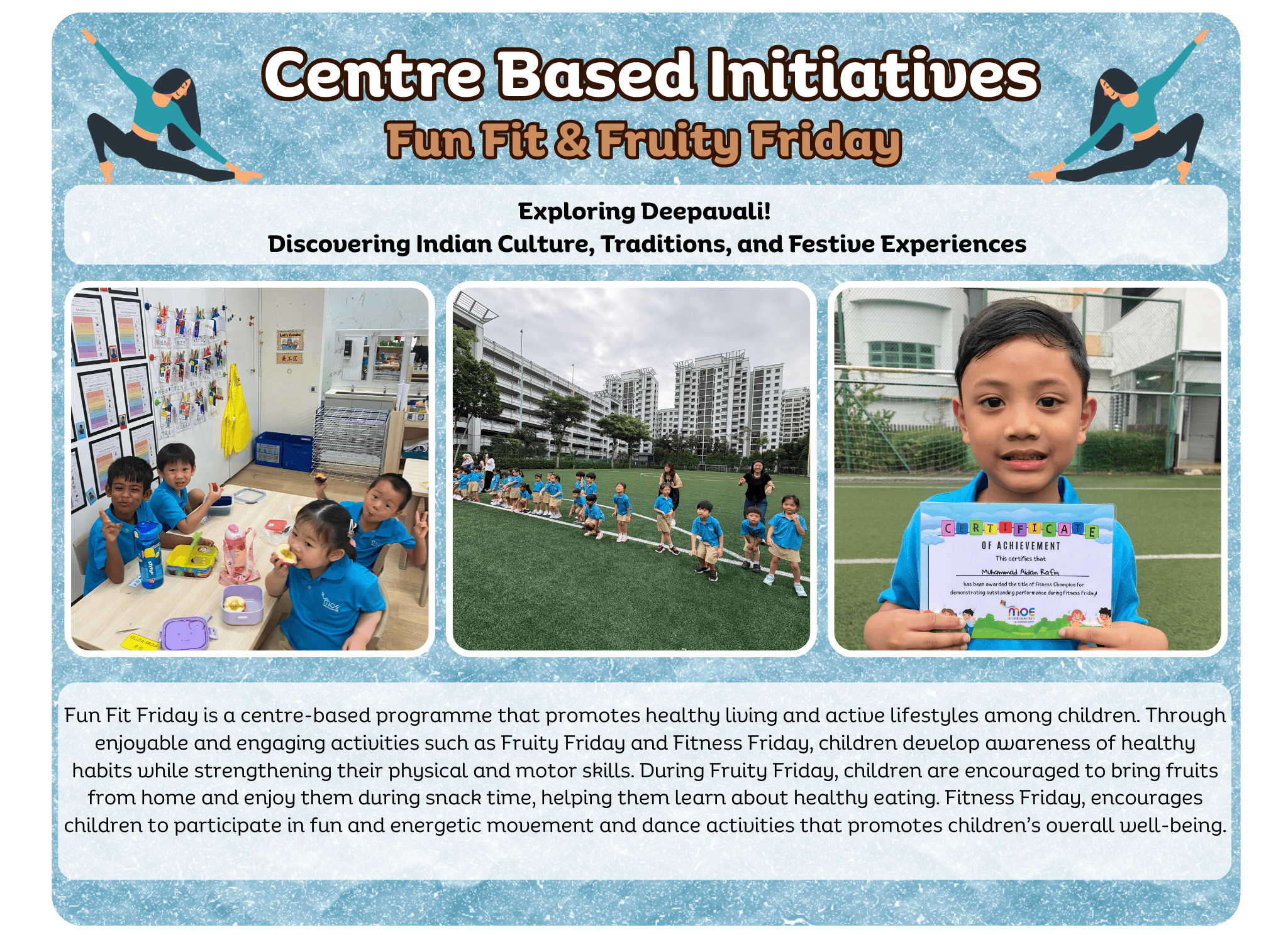 Image showcase MK Students participating in the Fun Fit and Fruity Friday initiative