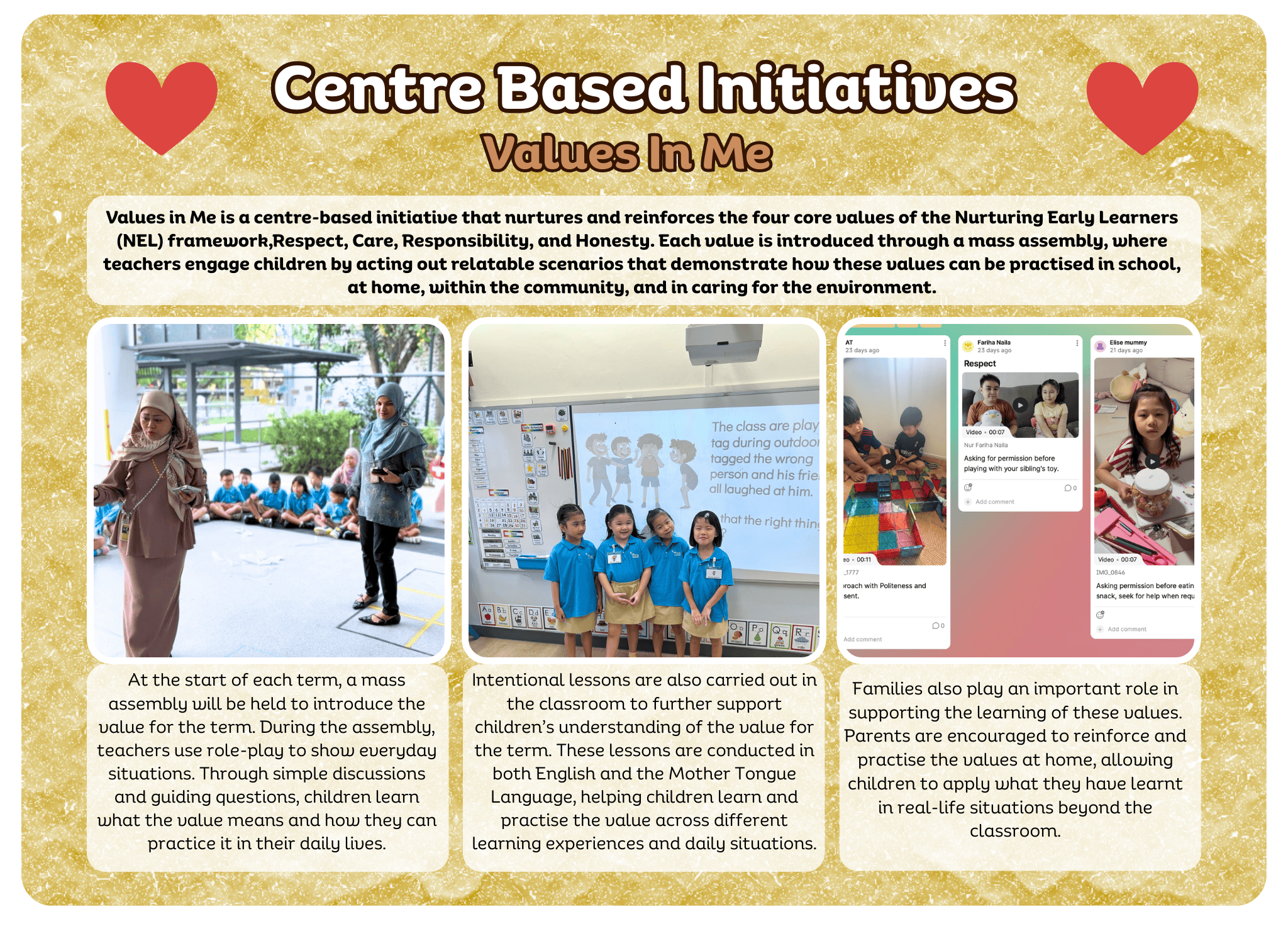 Image showcase MK Students participating in the Values In Meinitiative