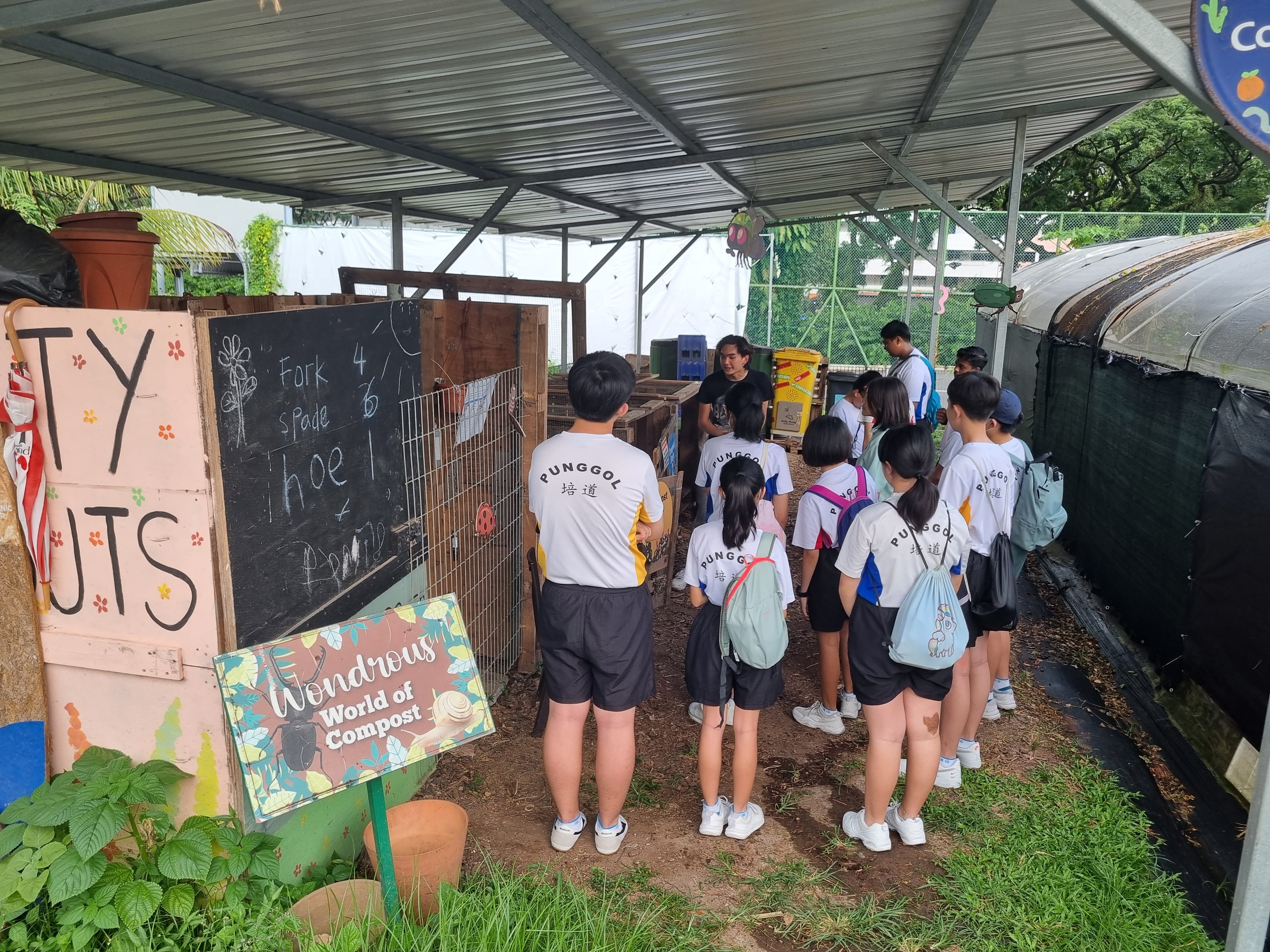 Environmental Club members on a learning journey to the City Biodiversity Centre or similar