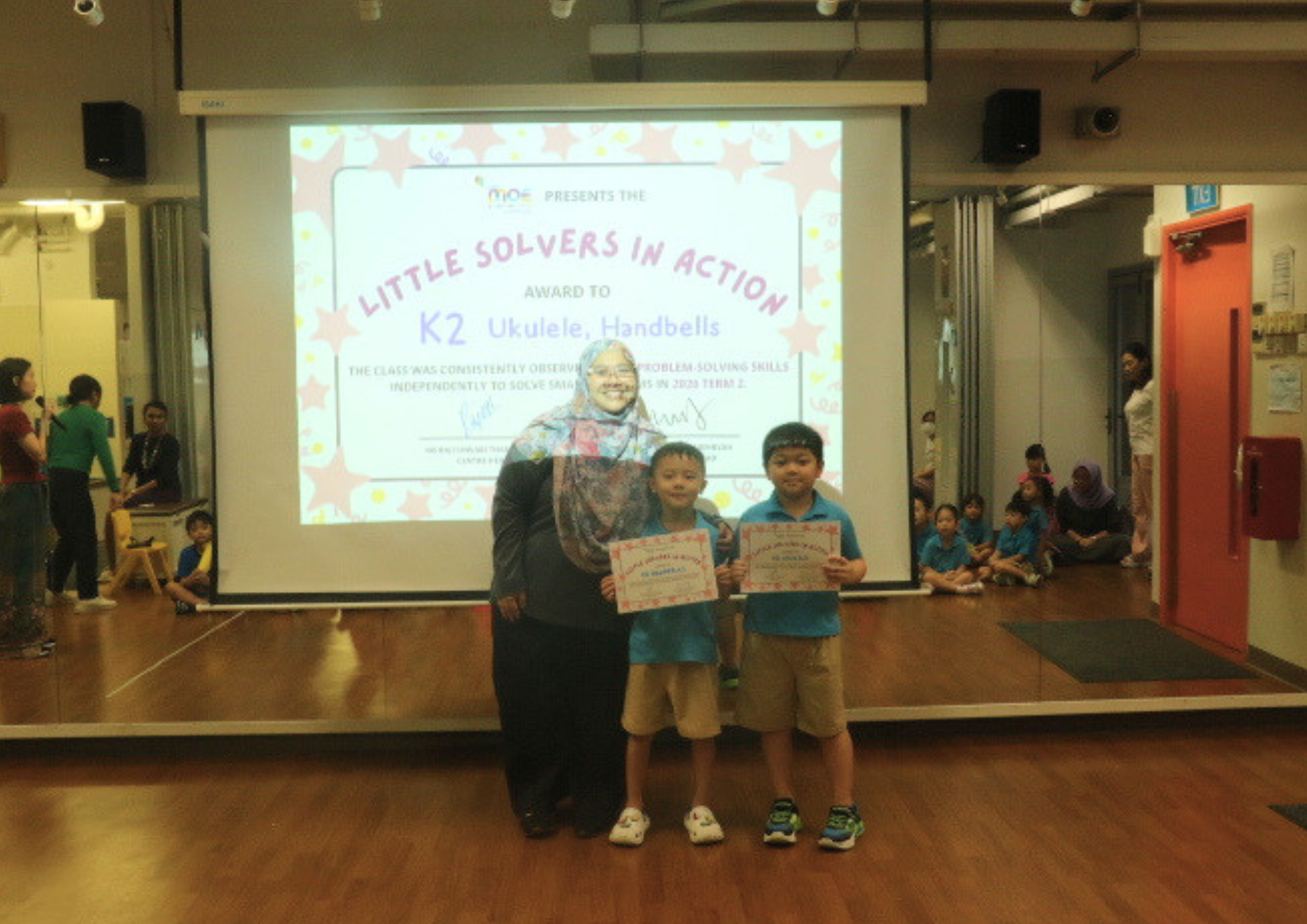 Every term, classes that displayed the Value highlighted previously are awarded with a certificate.