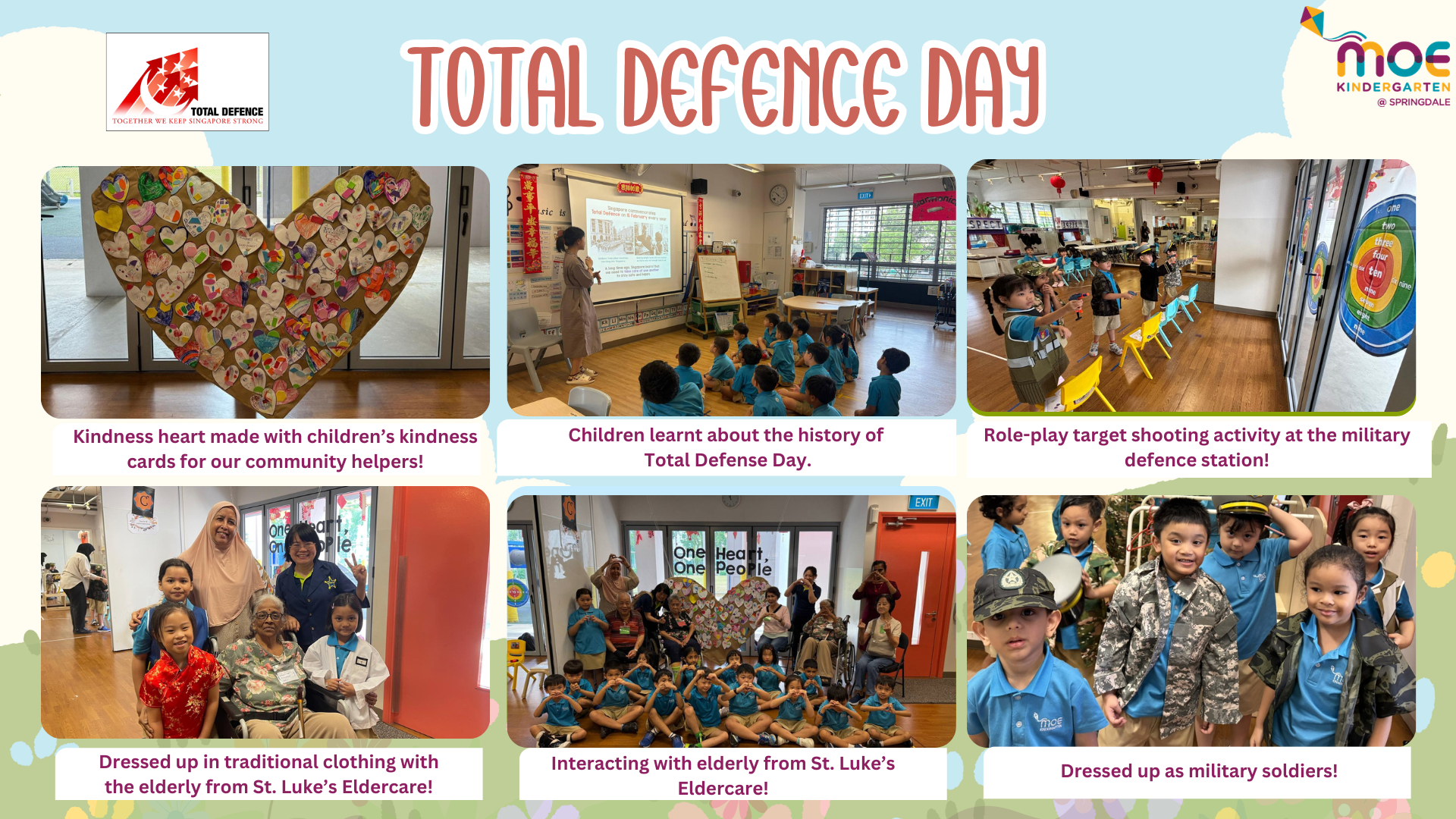 Through hands-on experiences, children discovered how everyone has a role to play in keeping Singapore strong and resilient.