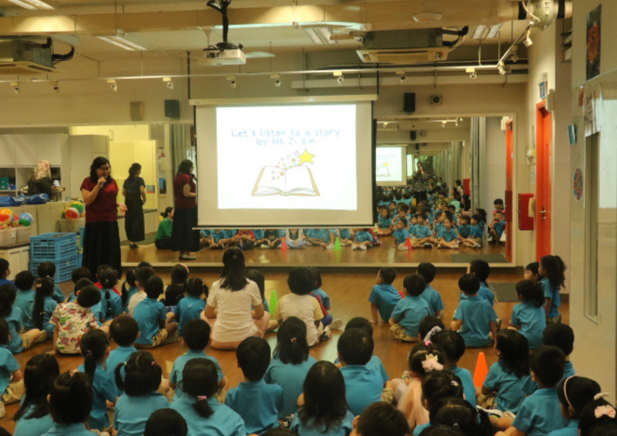 During our Value sharing programme, children also listened to a story about the value that we're learning about.