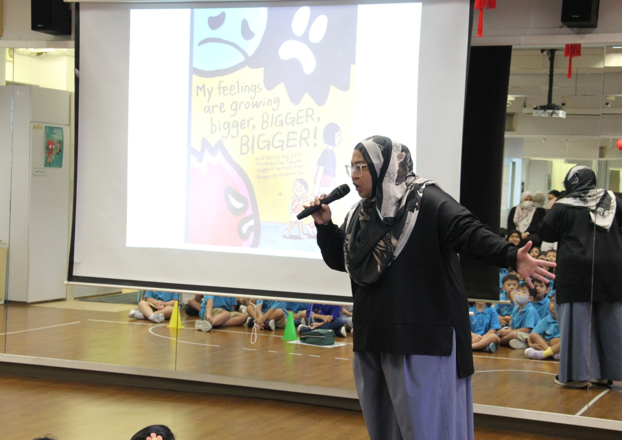 During our Value sharing programme, children also listened to a story about the value that we're learning about.