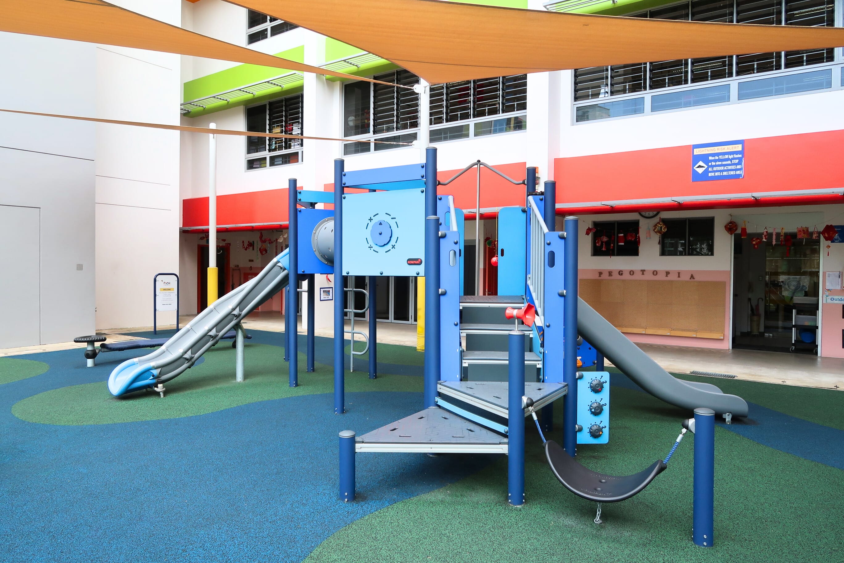 Designed to inspire movement and adventure, our playground supports children's physical development and imaginative play.