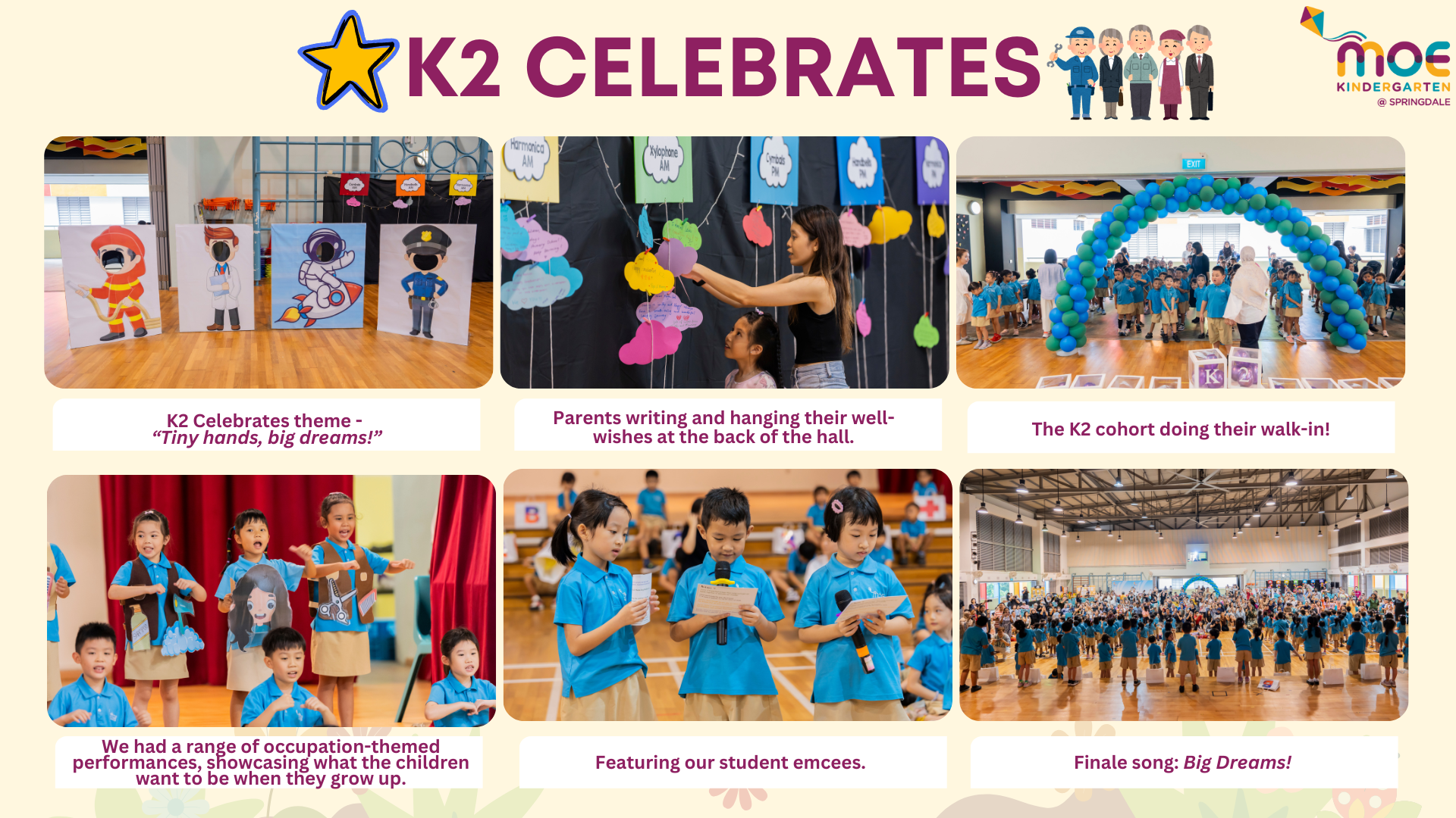 MOE Kindergarten K2 Celebrates event.
