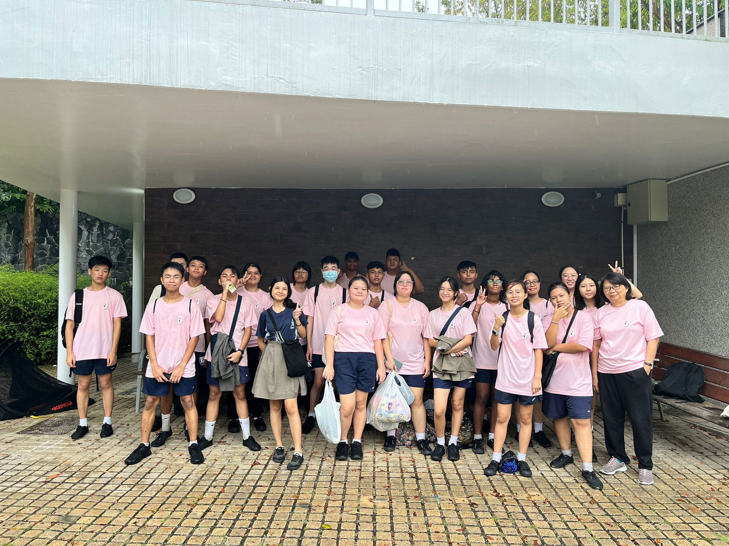 A group photo of students