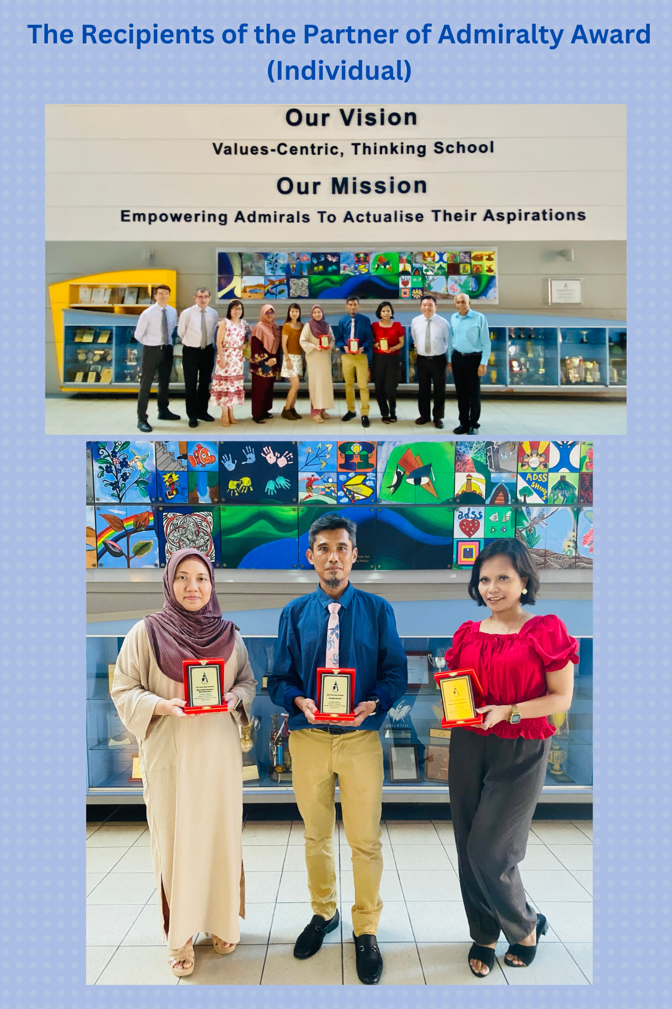The Recipients of the Partner of Admiralty Award with SLs