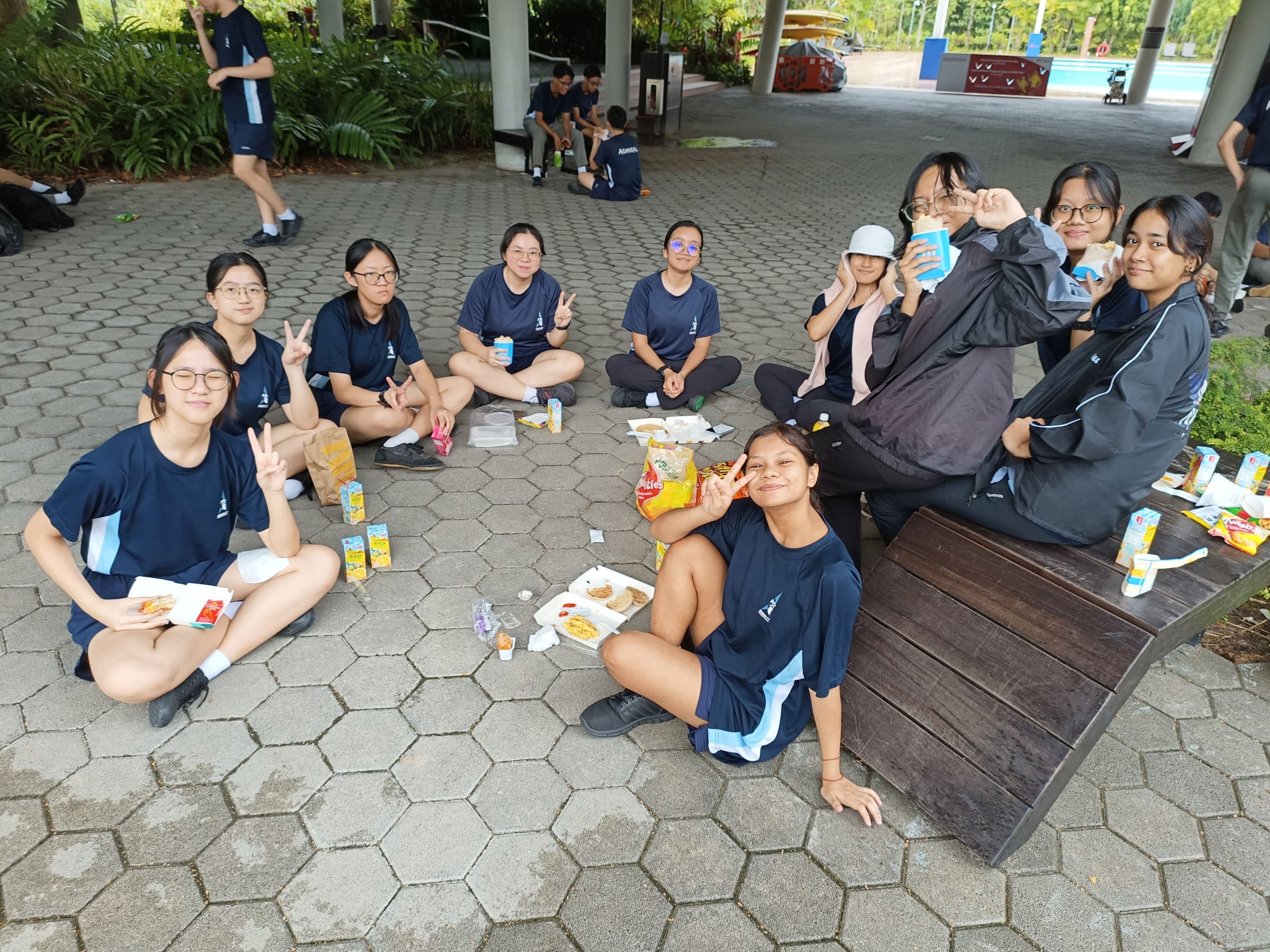 Group of students enjoying bonding with their peers