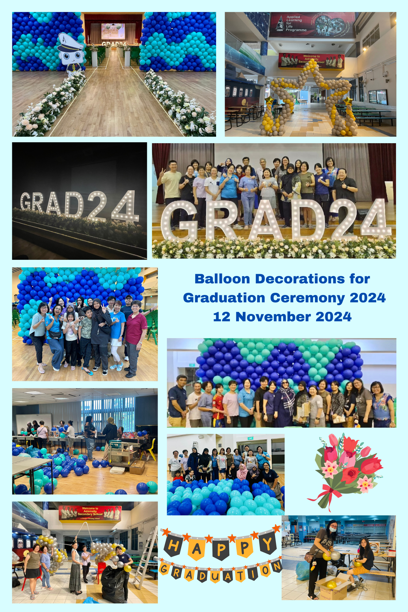Balloon Decorations for Graduation Ceremony