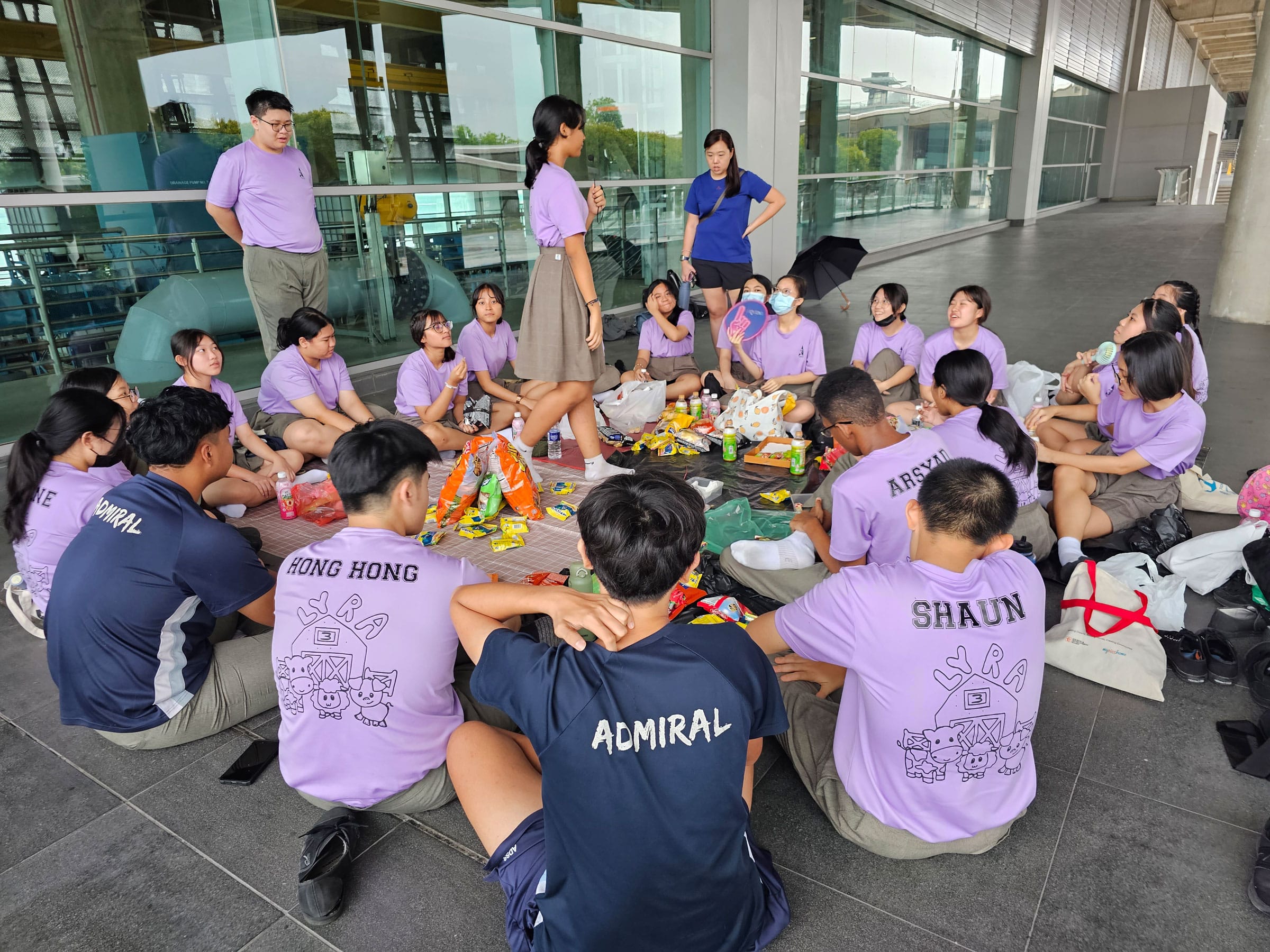 Students organised games to bond among them.