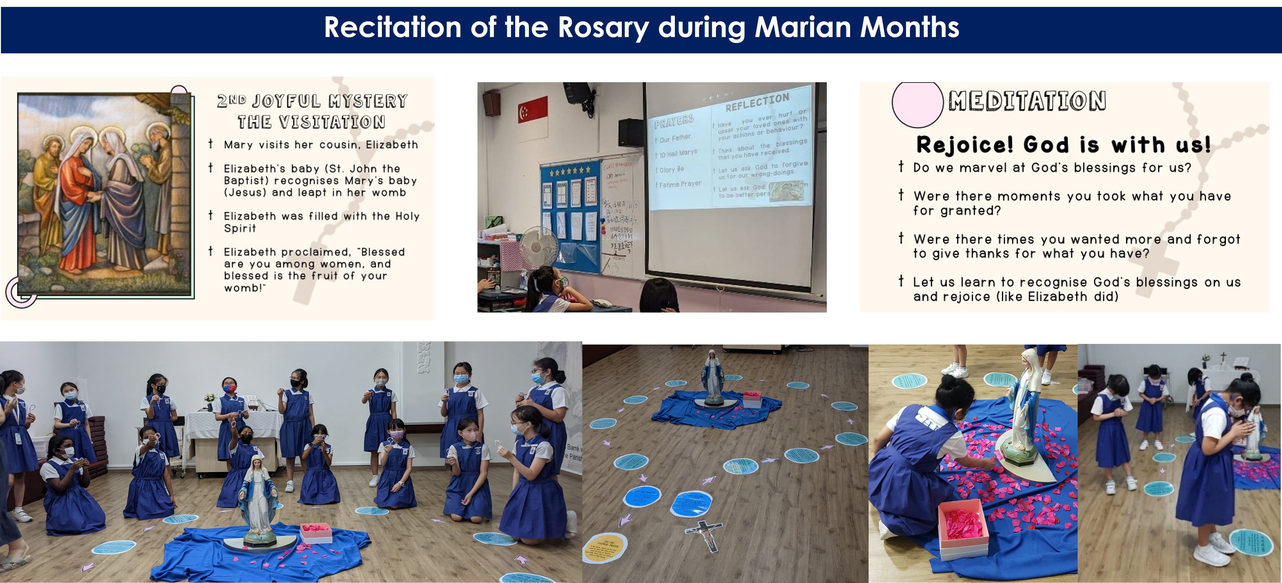 Prayers and reflections during Marian months