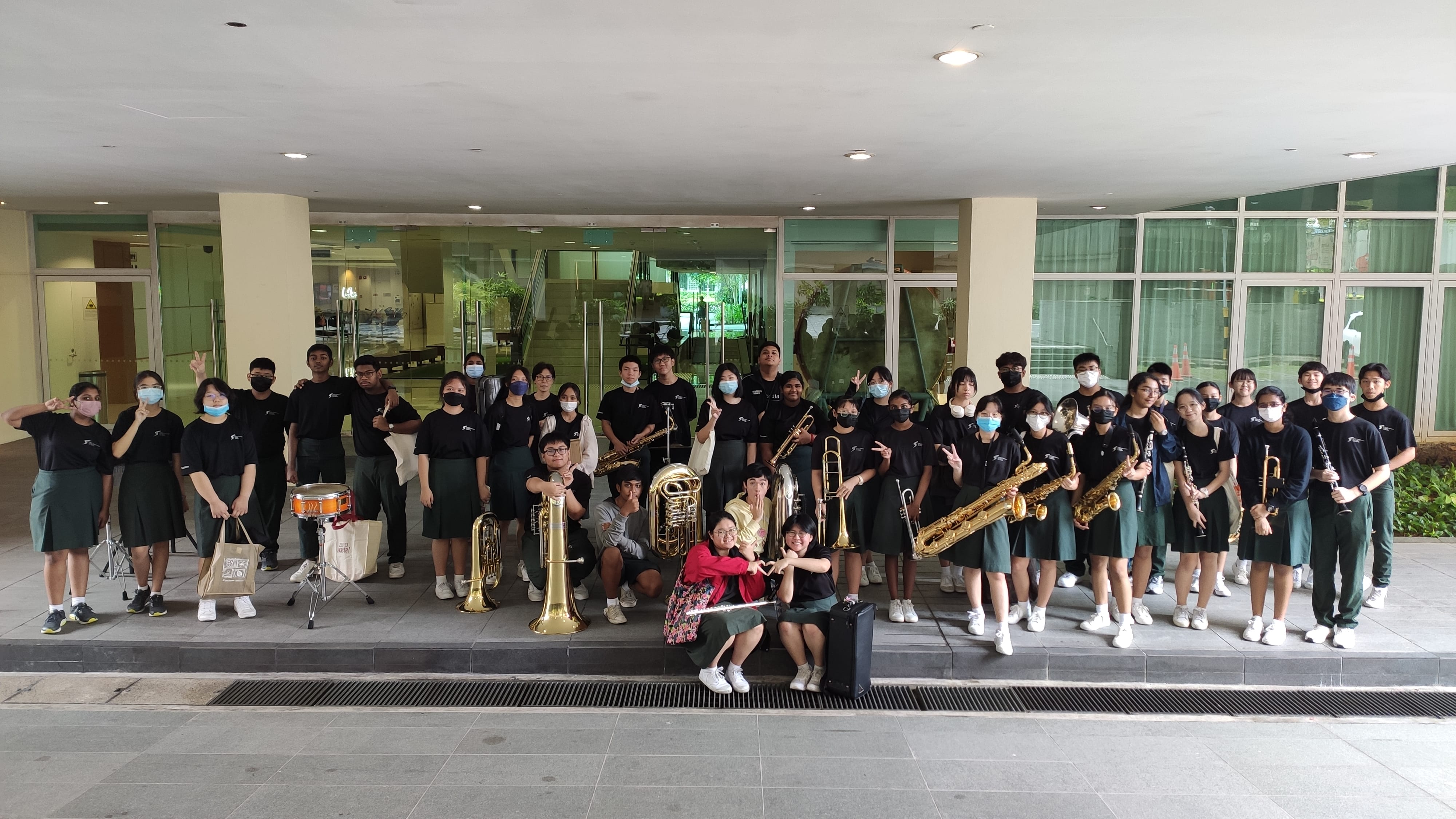 2023 SYF Rehearsal outside Singapore Conference Hall