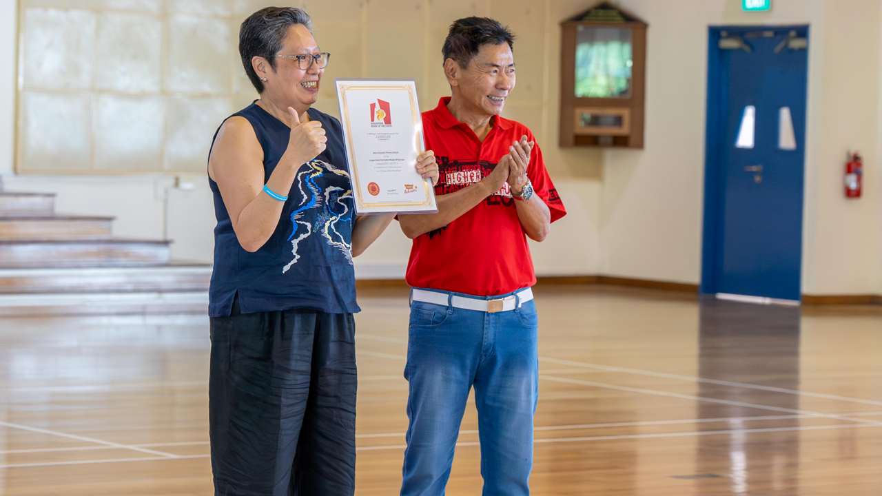 Presentation of the certificate