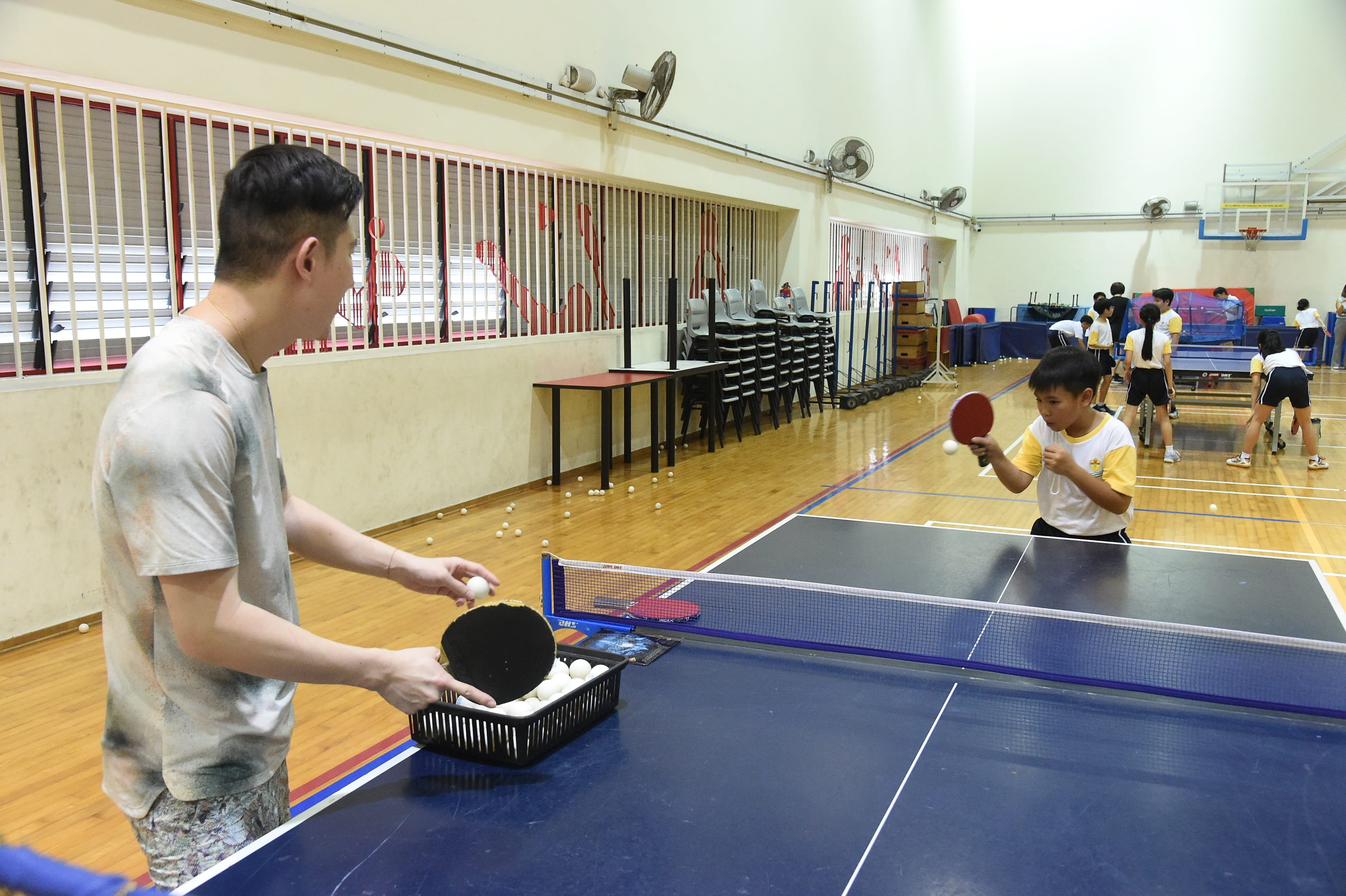 Student training with an instructor