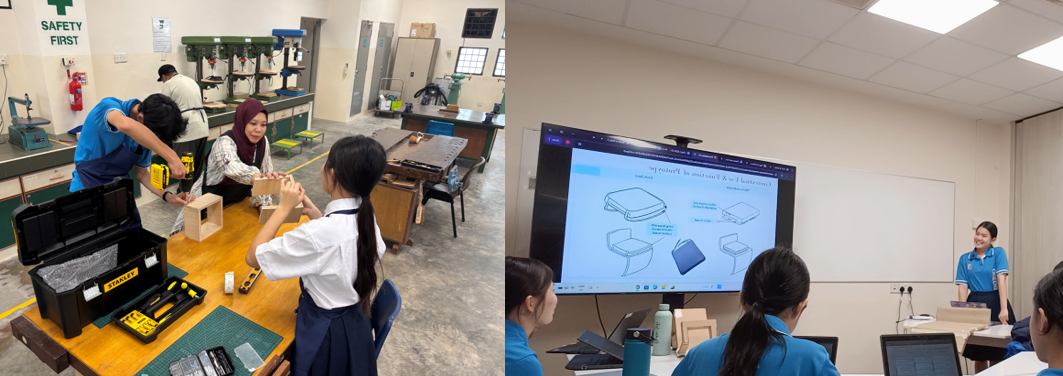 Students doing planning of design project