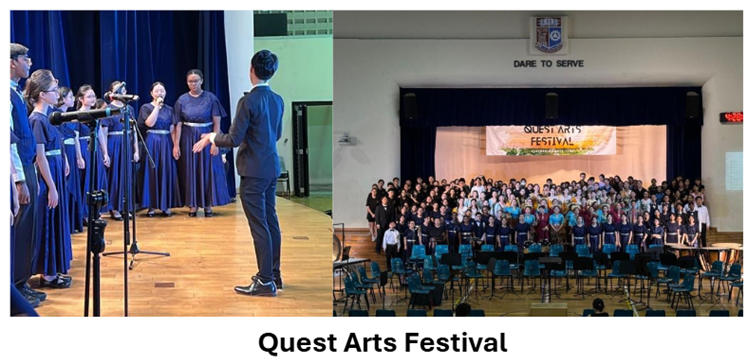 Choir students took part on voice of singapore performance for quest arts festival