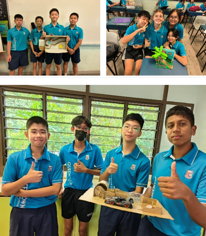 A group of students completed their prototype work together 