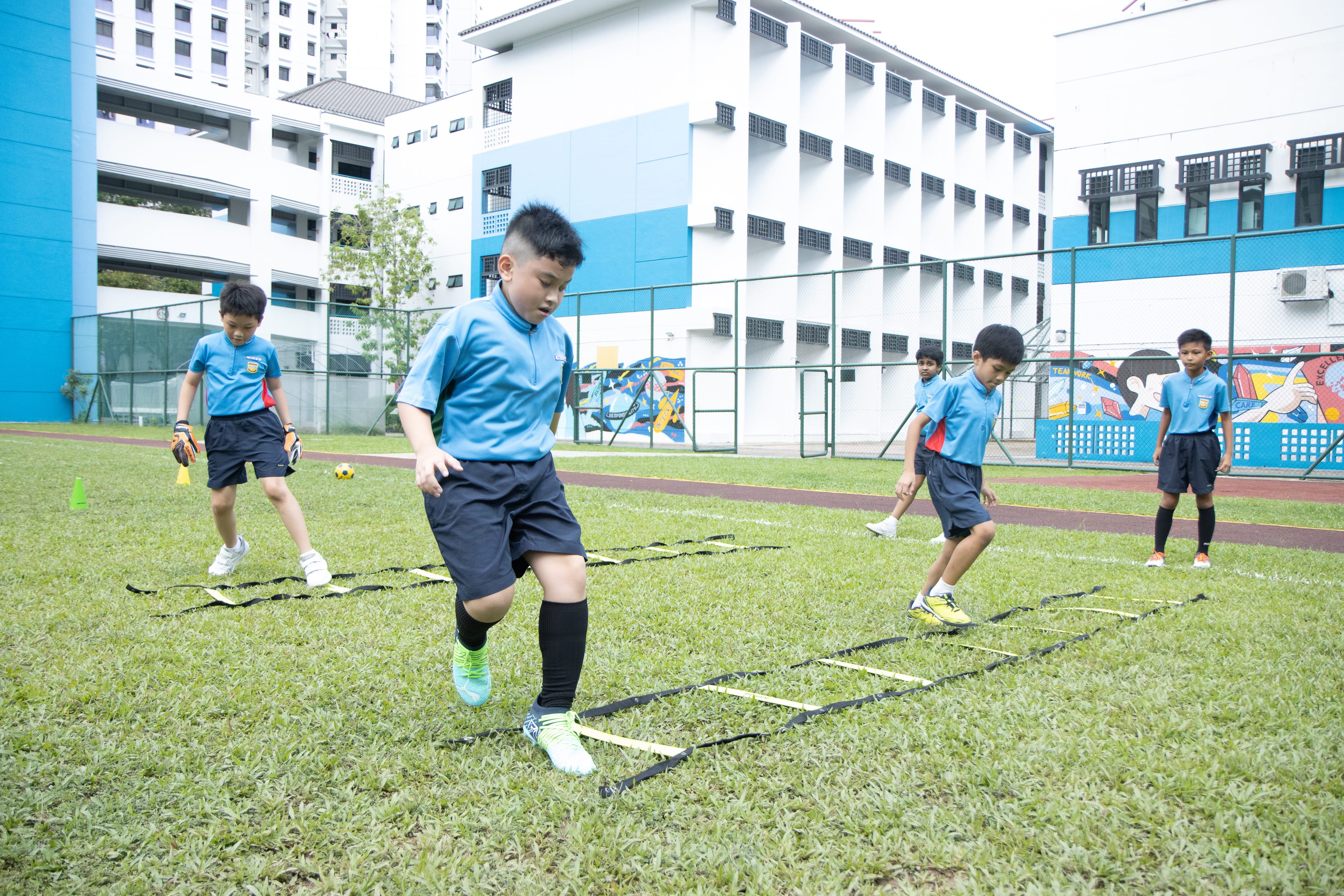 Students in action
