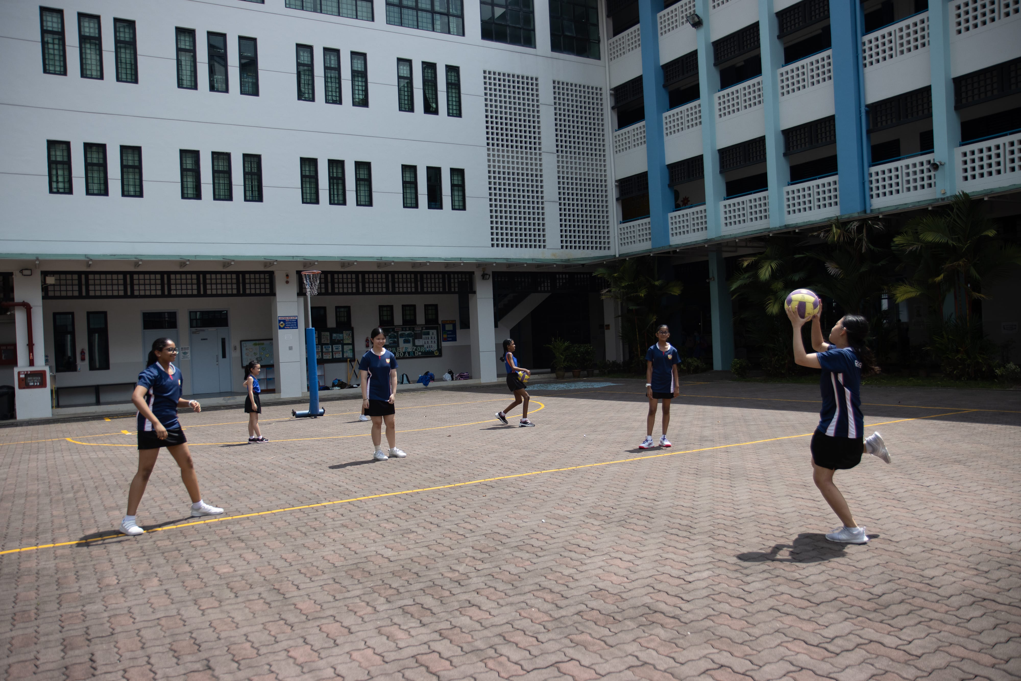 Students in action