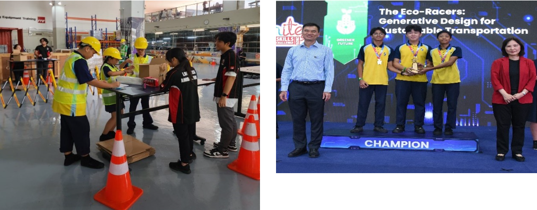 Images of students in IgNitge competition