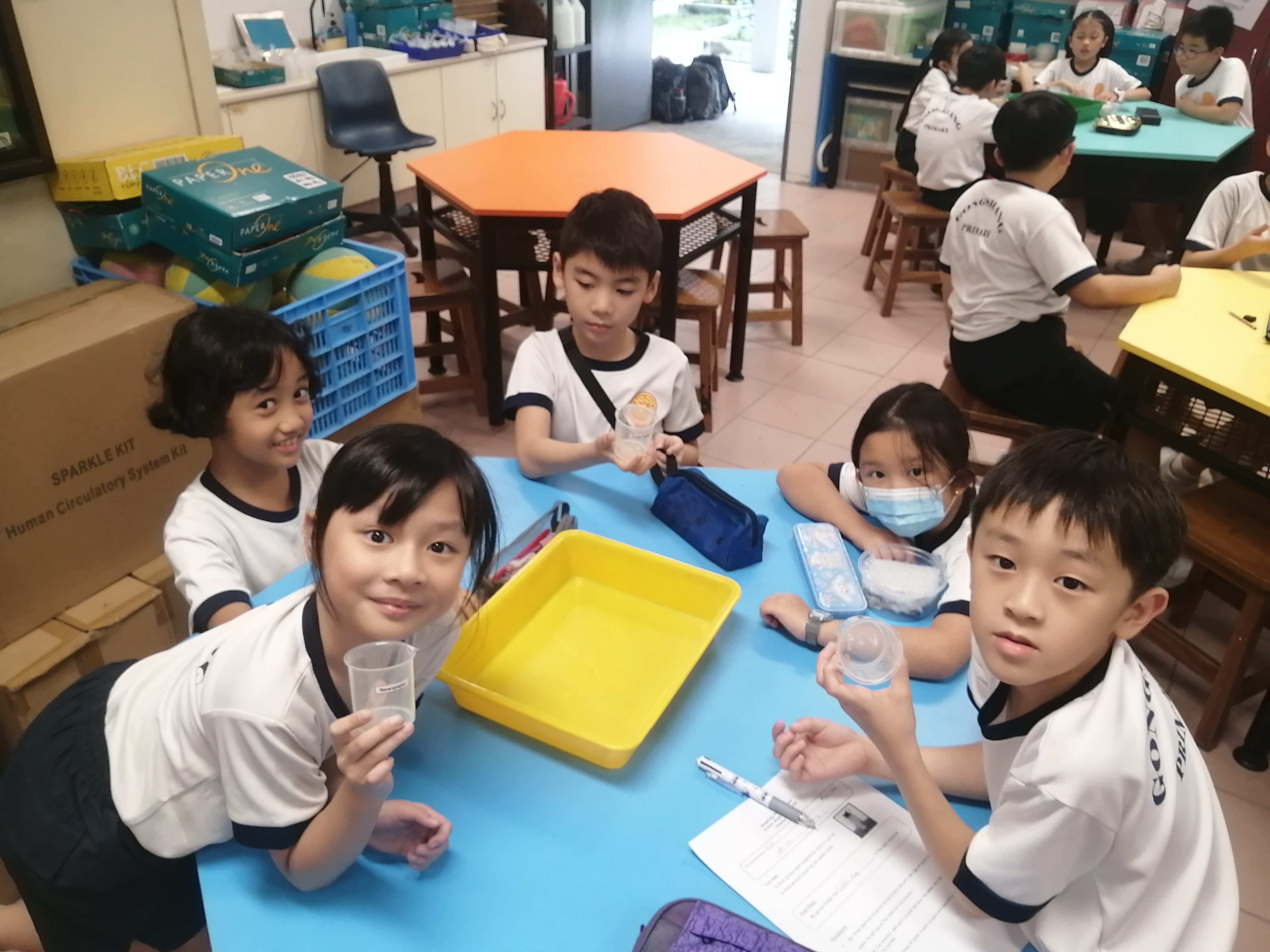 Students work in groups