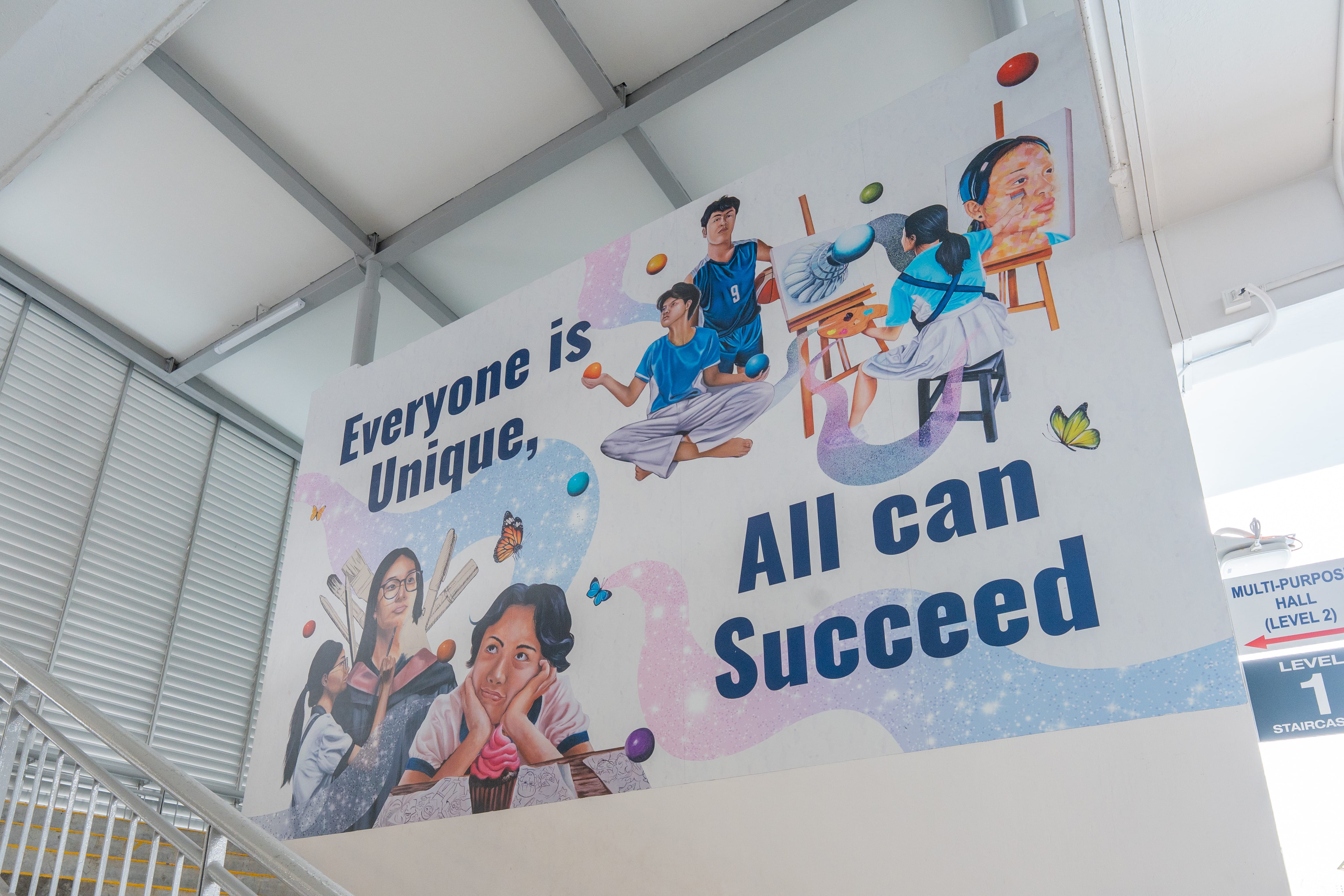 This is an image of the staircase mural